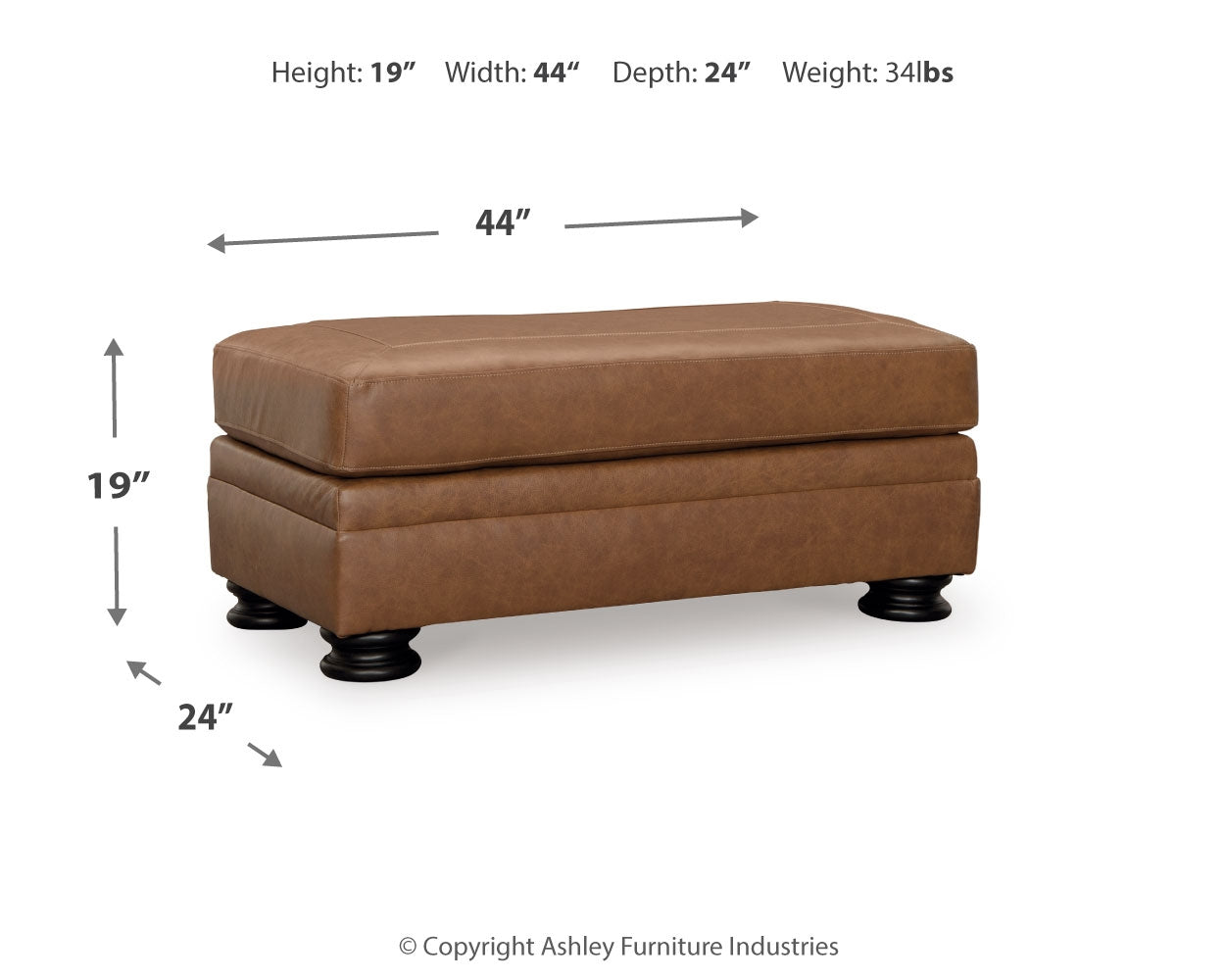 front view of caramel sofa set