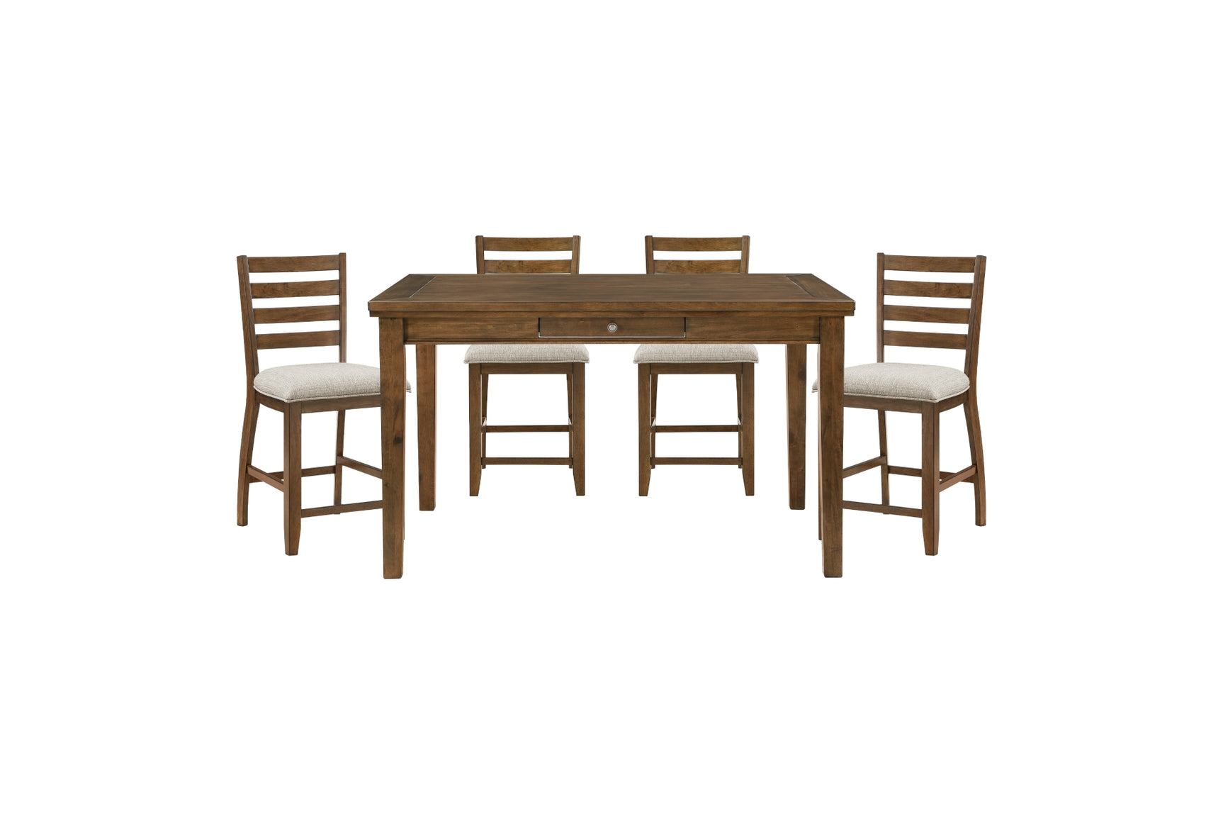 Tigard Brown Counter Height Dining Table detail