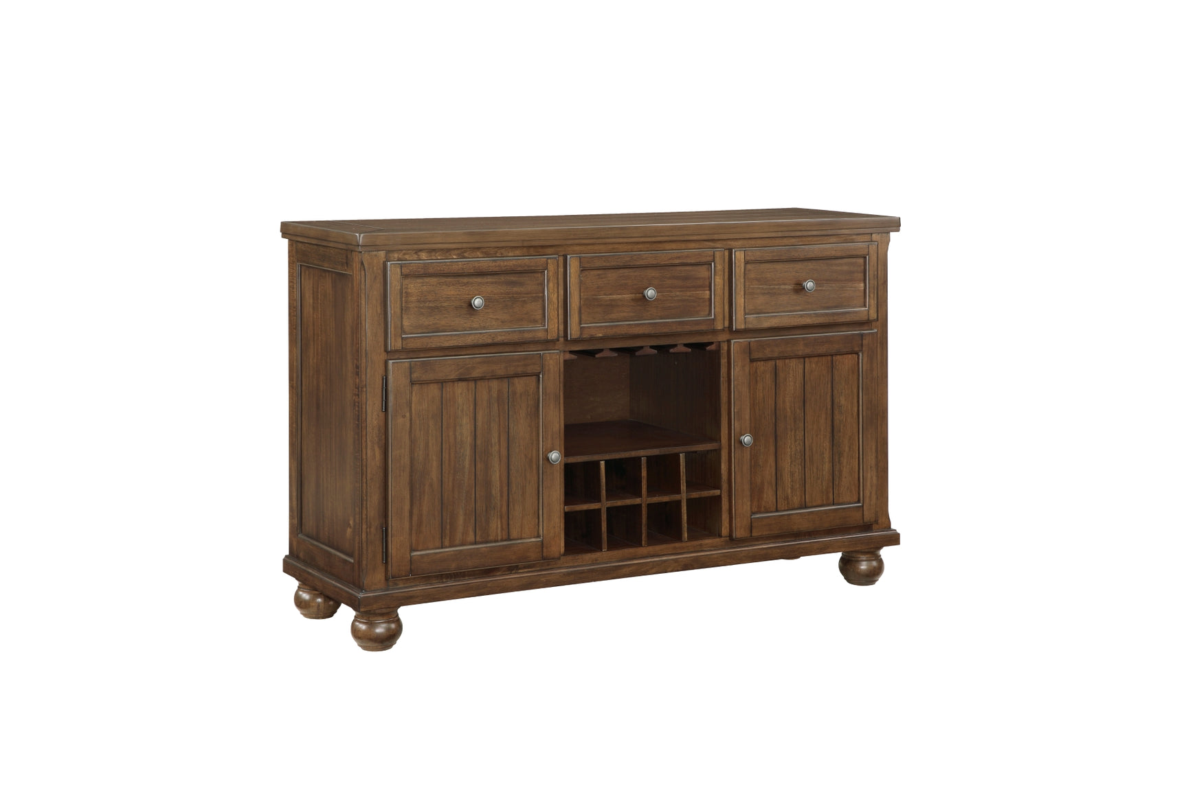 Tigard Brown Counter Height Dining Table front view