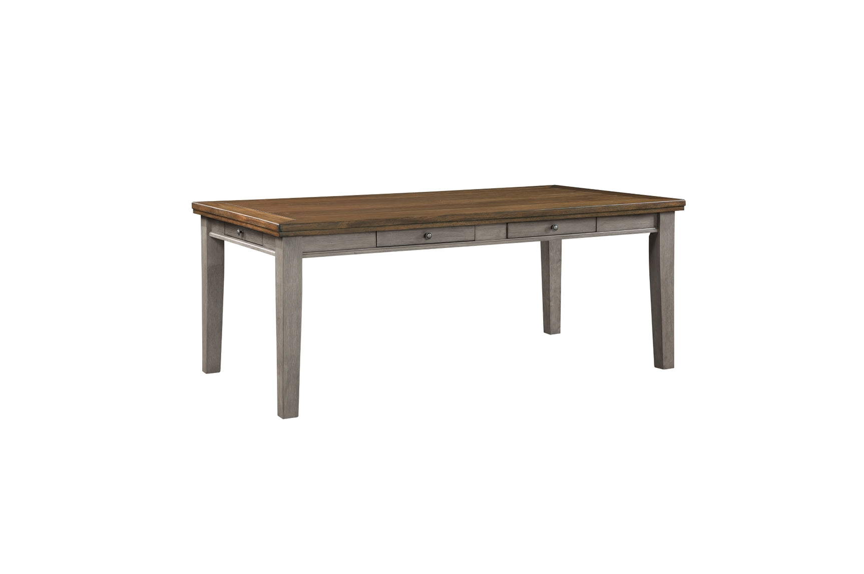Detail view of Tigard Gray Dining Room Set dining room furniture