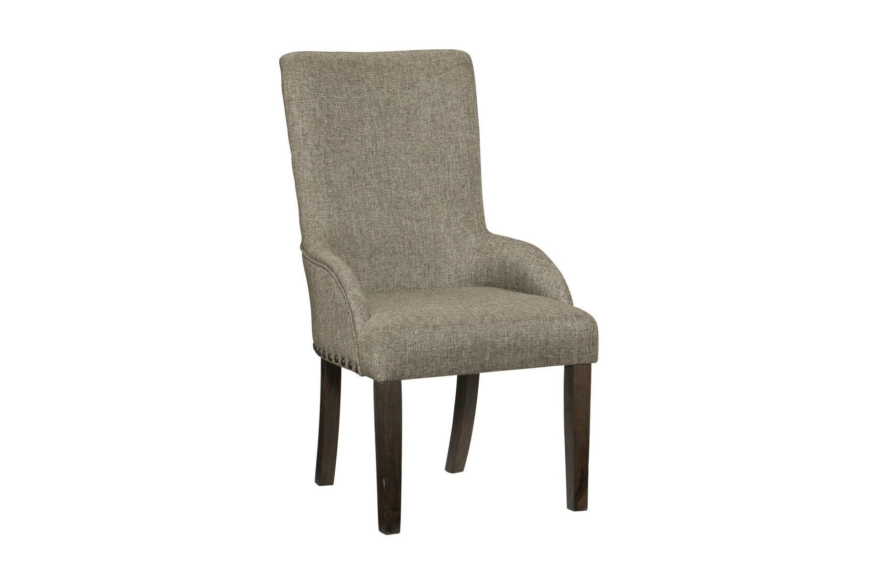 Gloversville Neutral Fabric Rectangular Dining Room Set room view alternate angle