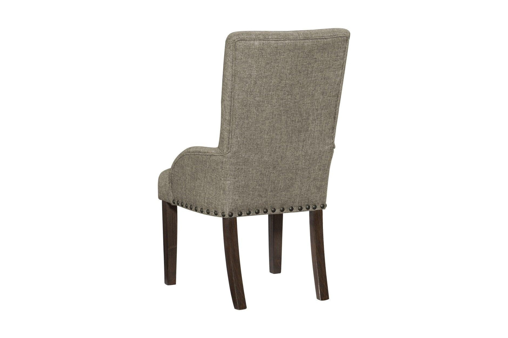 Gloversville Neutral Fabric Rectangular Dining Room Set main back view
