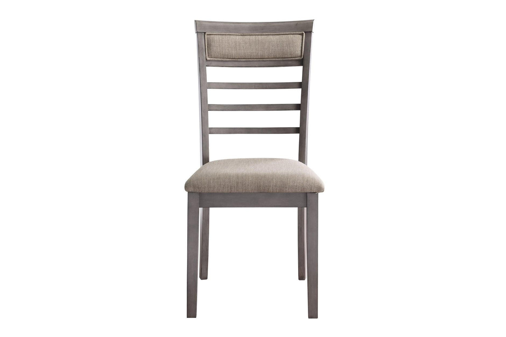 Front view of Lovell Gray Fabric Upholstered Dining Chair