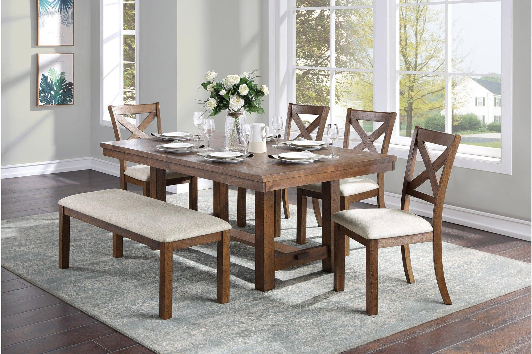 Room view showing Bonner Dining Set in dining space