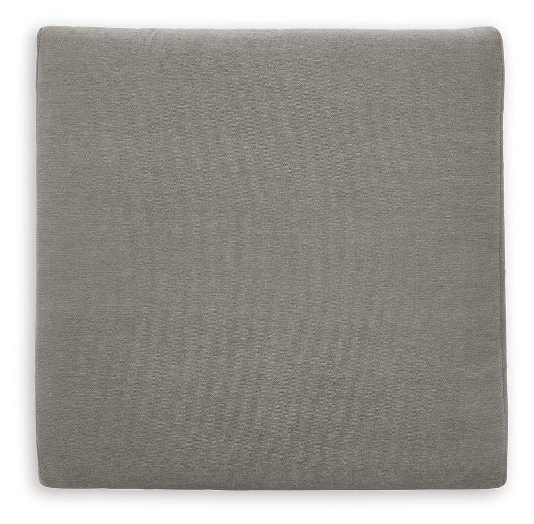 Avaliyah Ash Chenille Oversized Accent Ottoman
