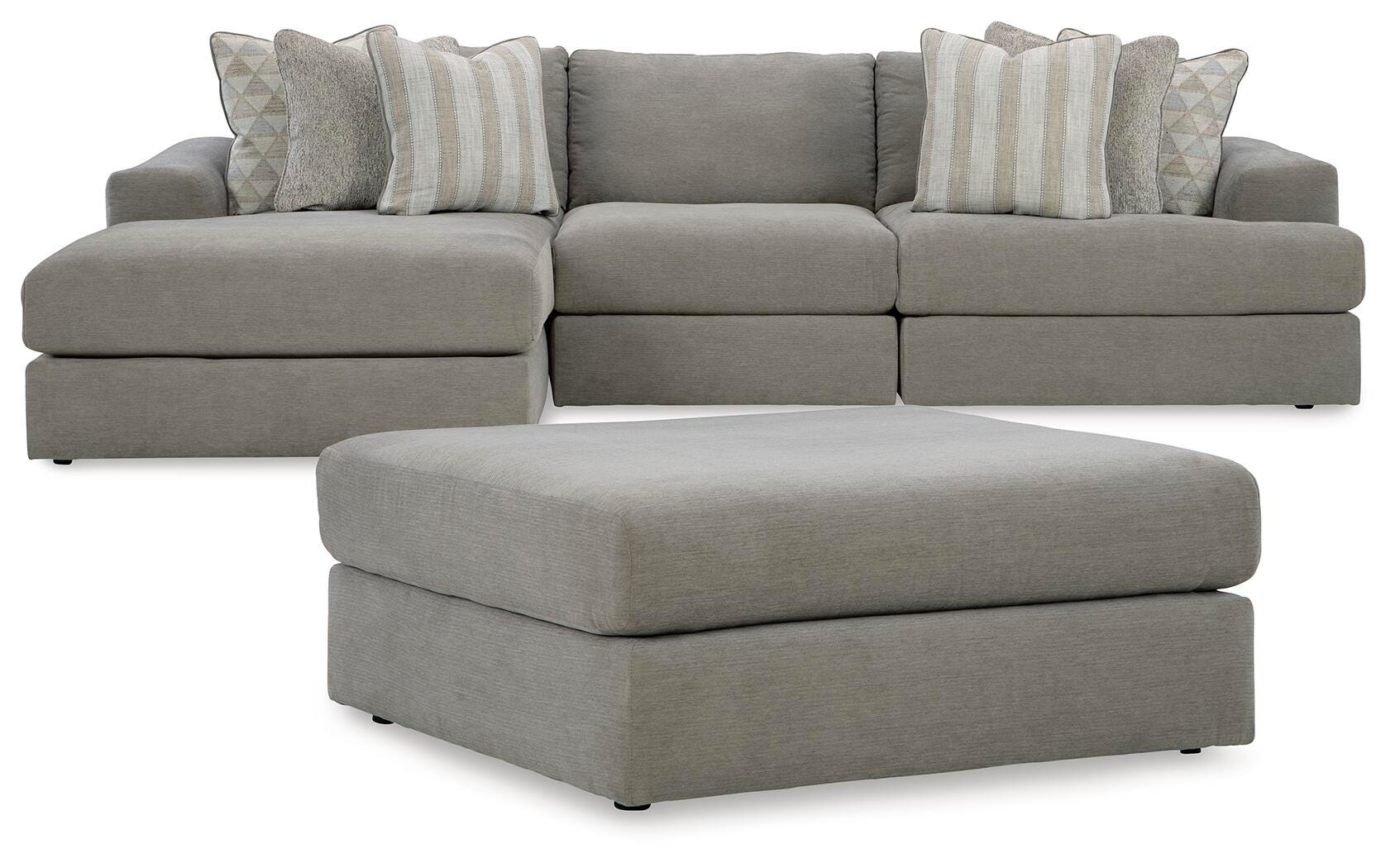 Avaliyah Ash 3-Piece Sectional with Ottoman - image 2
