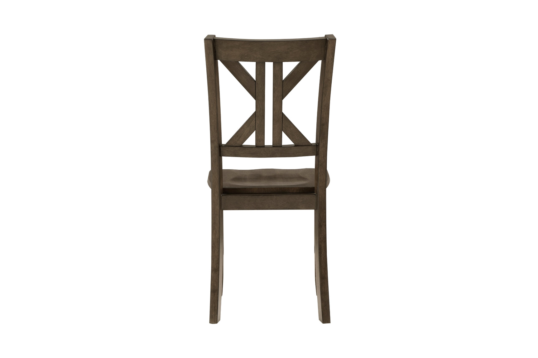 Detail view of Rivera Charcoal Brown Square Dining Room Set chair legs
