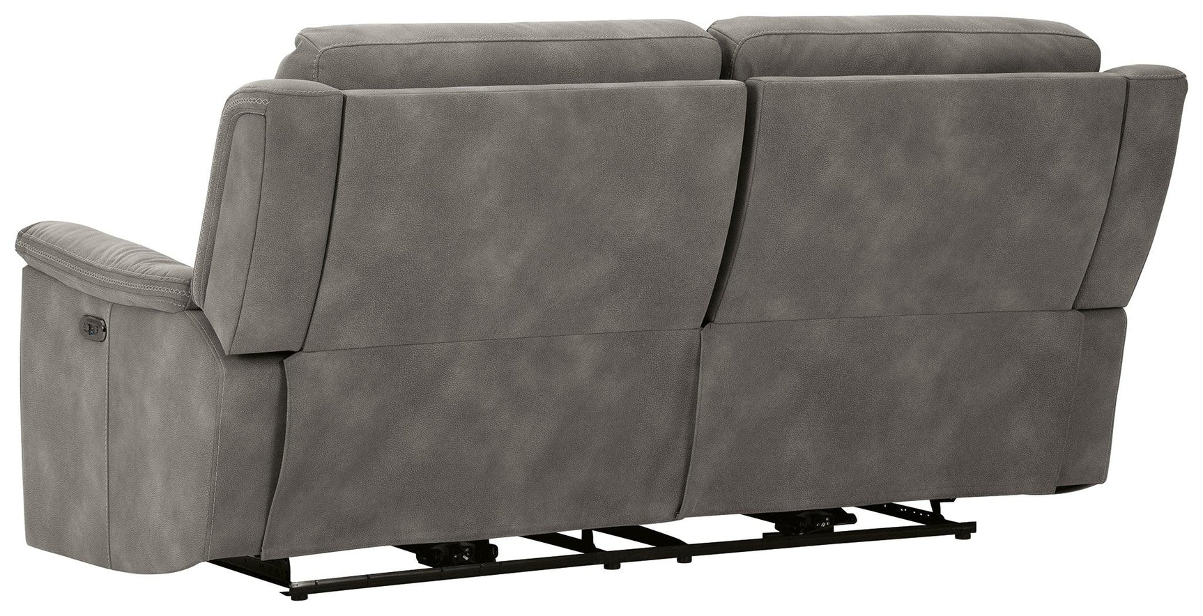Next-Gen Durapella Slate Microfiber Power Reclining Sofa back view