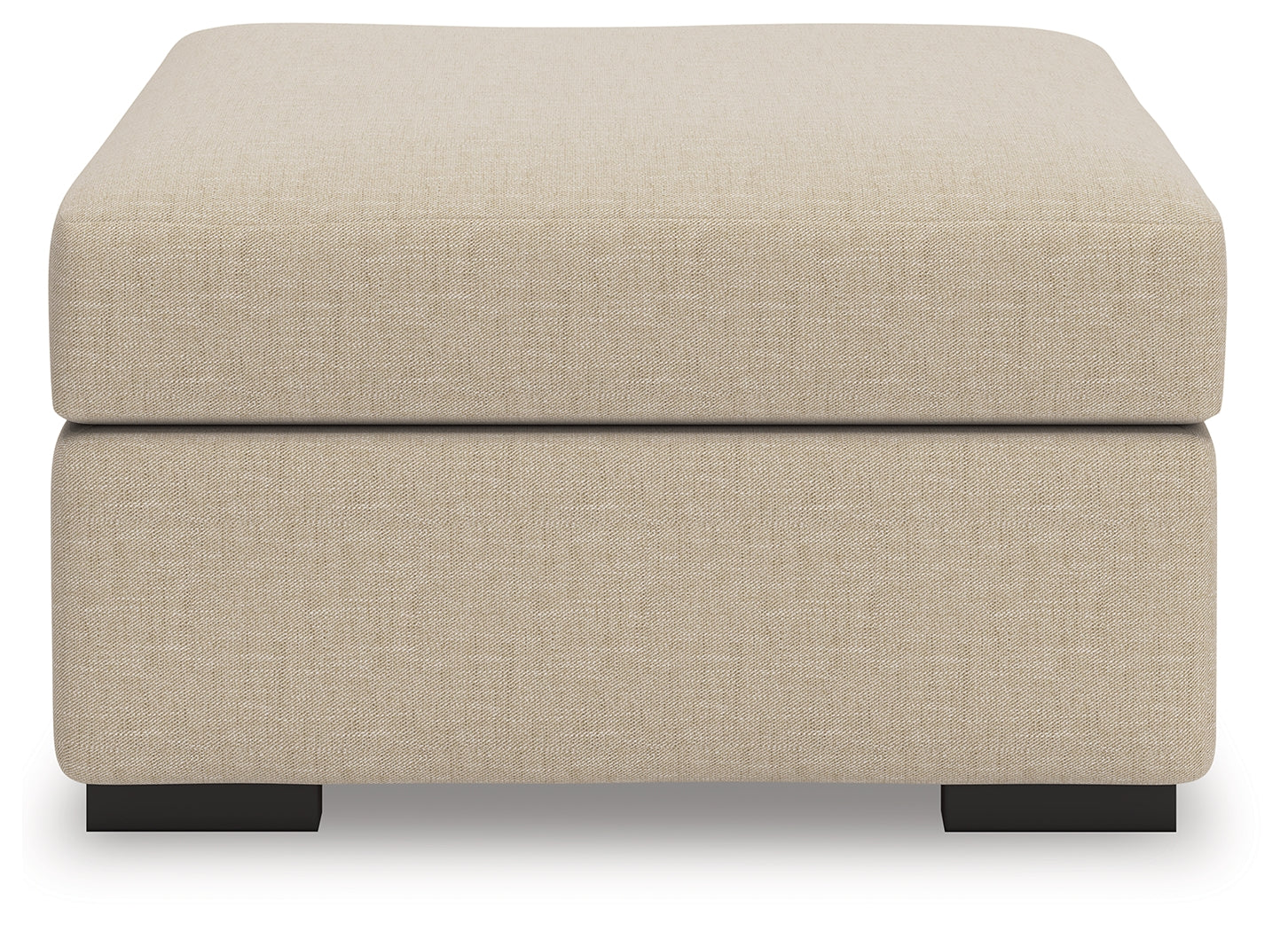 LadyMae Oversized Accent Ottoman front view with visible cushioning