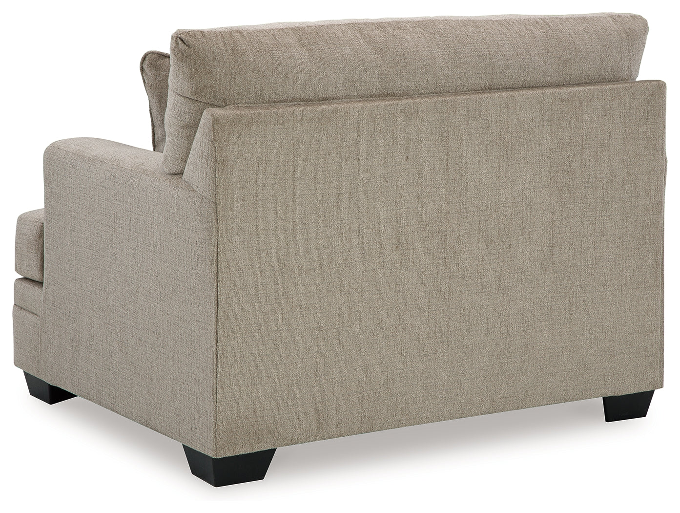 Arrangement of sofa chaise and chair from left