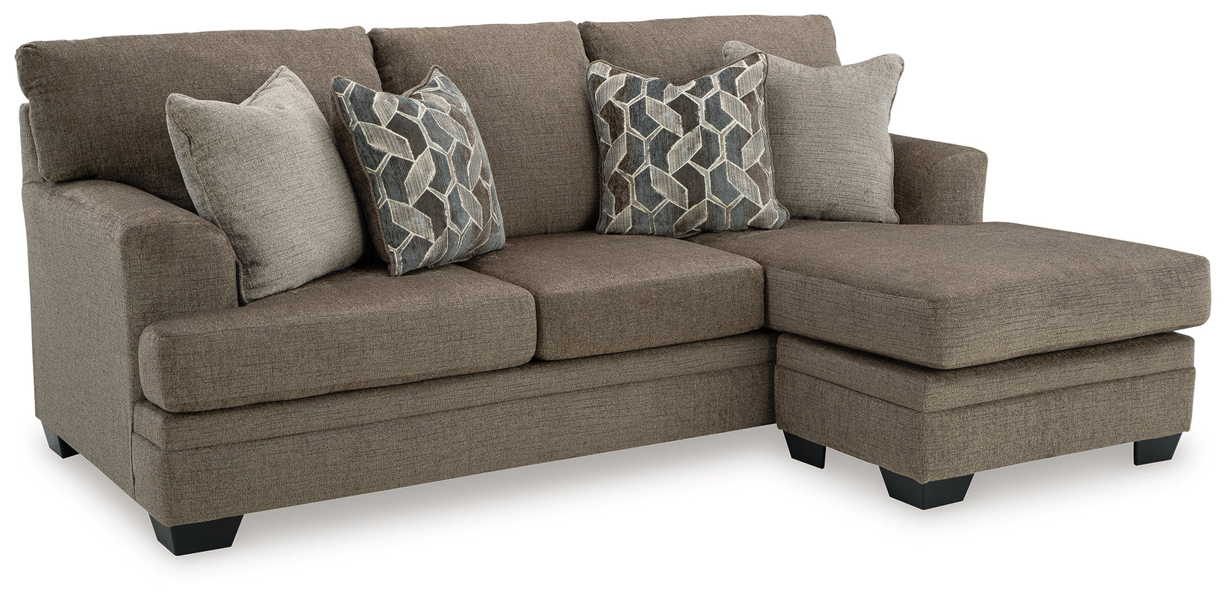 Stonemeade Nutmeg Sofa Chaise, Chair, and Ottoman seating set