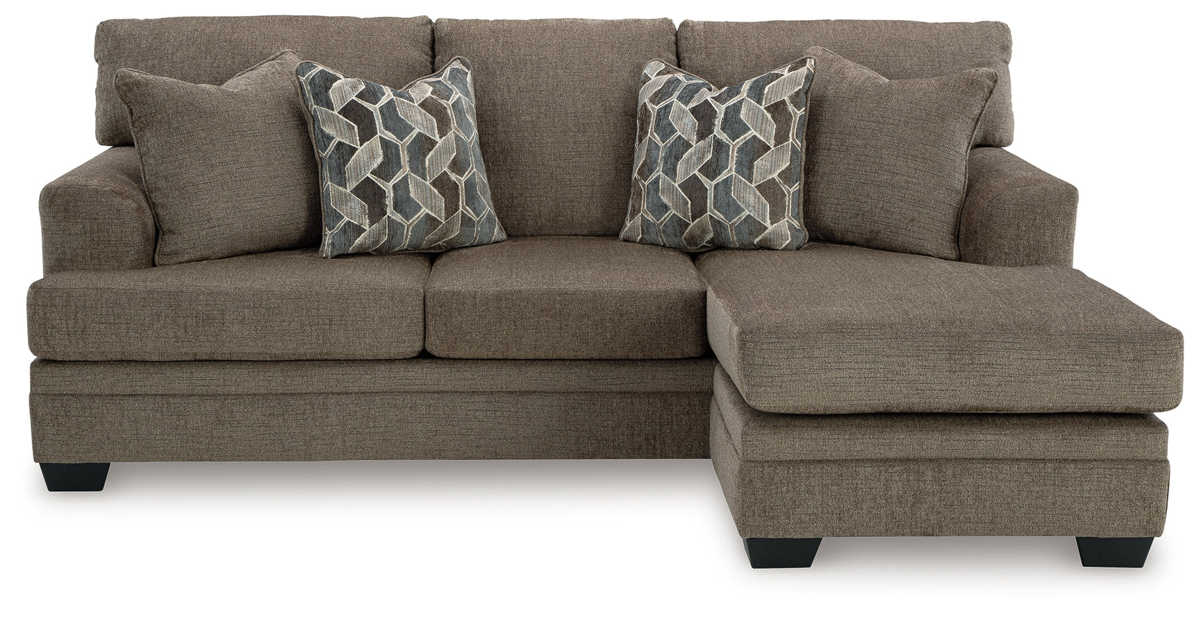 Stonemeade Nutmeg Sofa Chaise, Chair, and Ottoman seating set