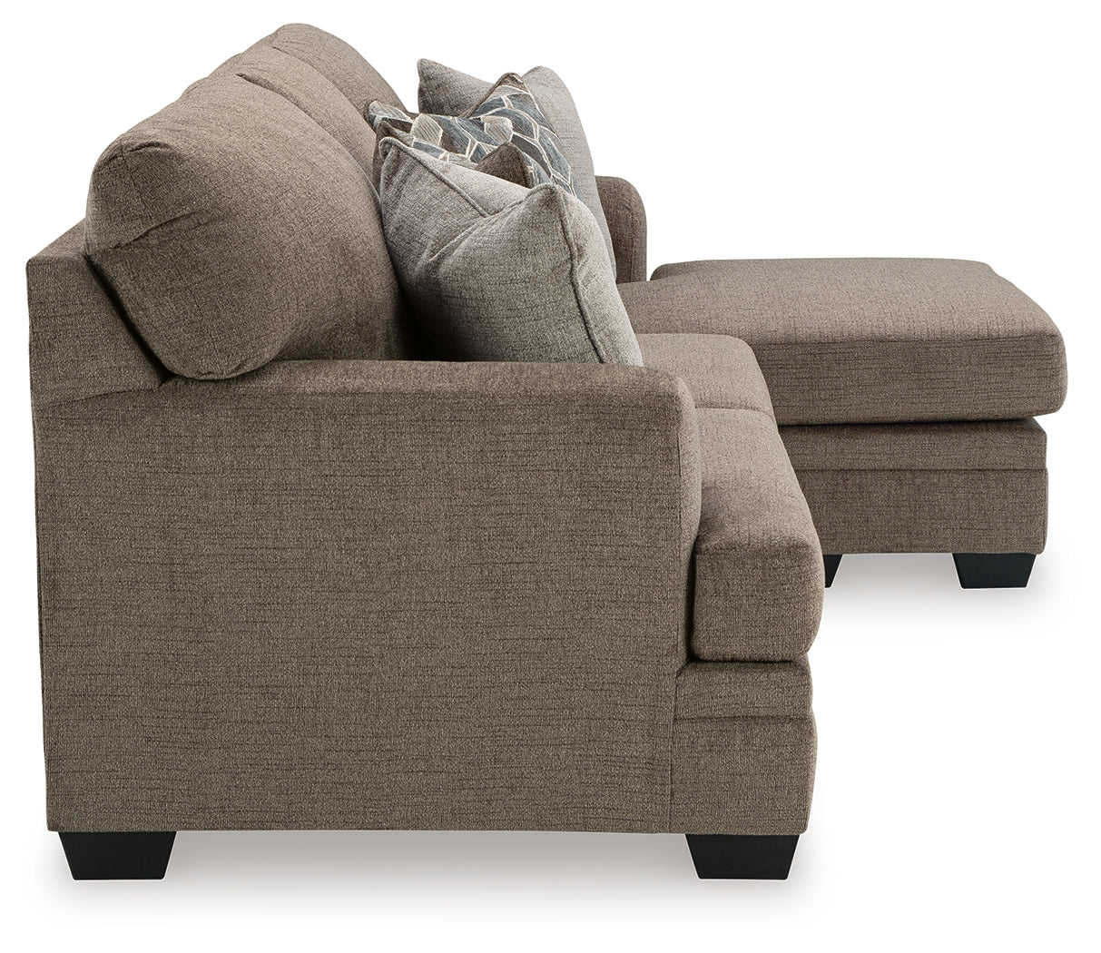 Stonemeade Nutmeg Sofa Chaise, Chair, and Ottoman seating set