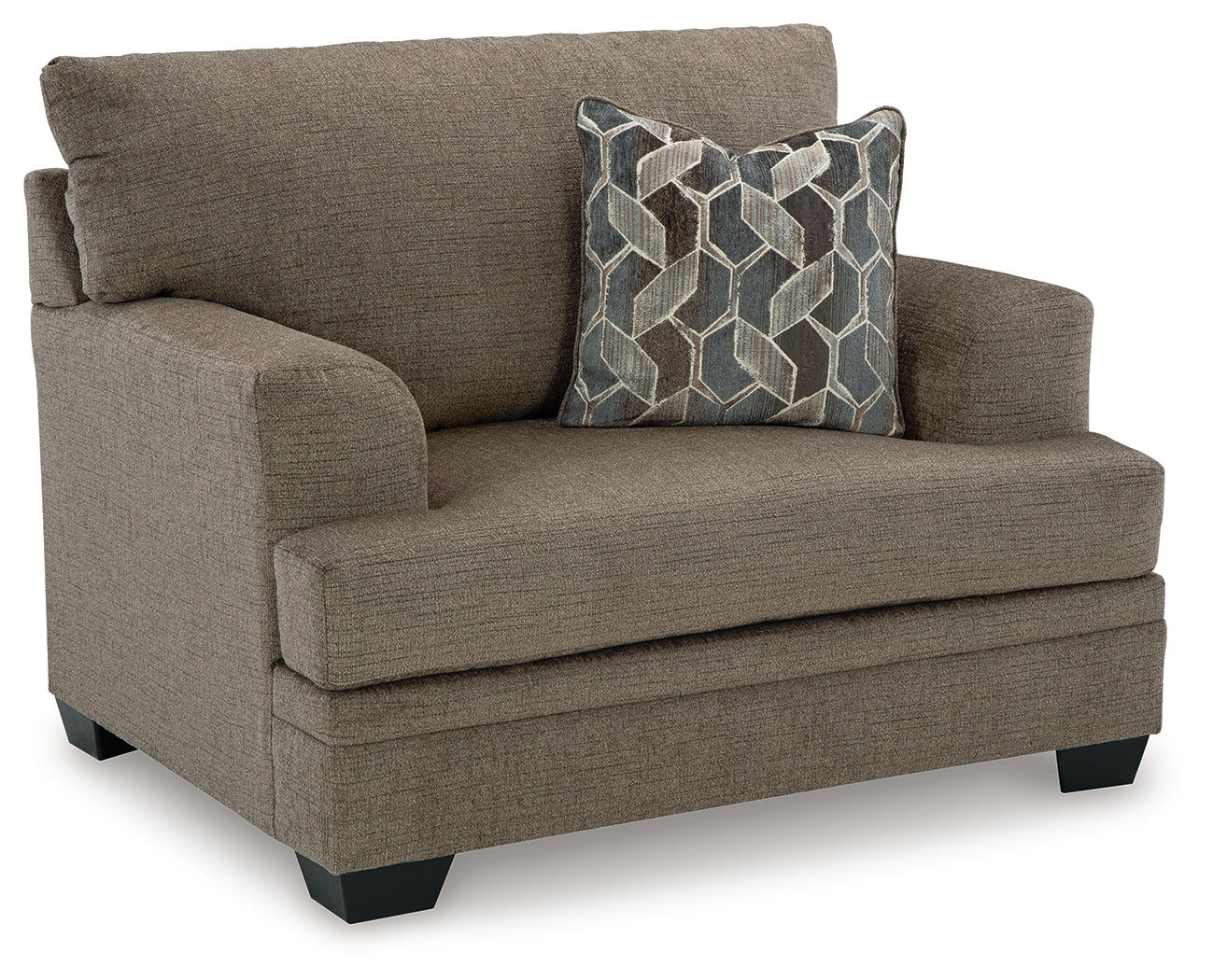 rear view of Stonemeade Nutmeg sofa set