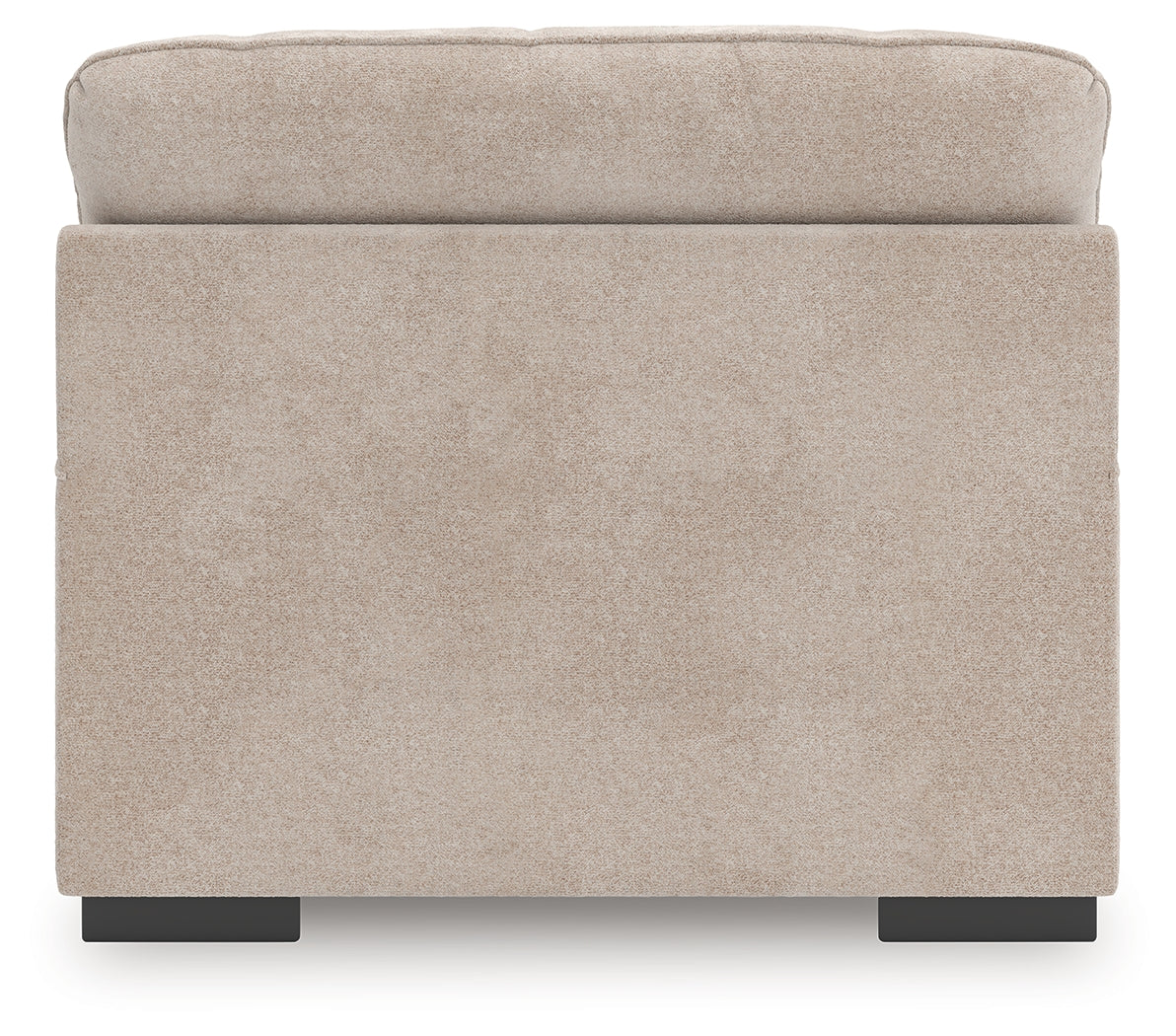 High Profile Taupe Chenille Oversized Chair rear view