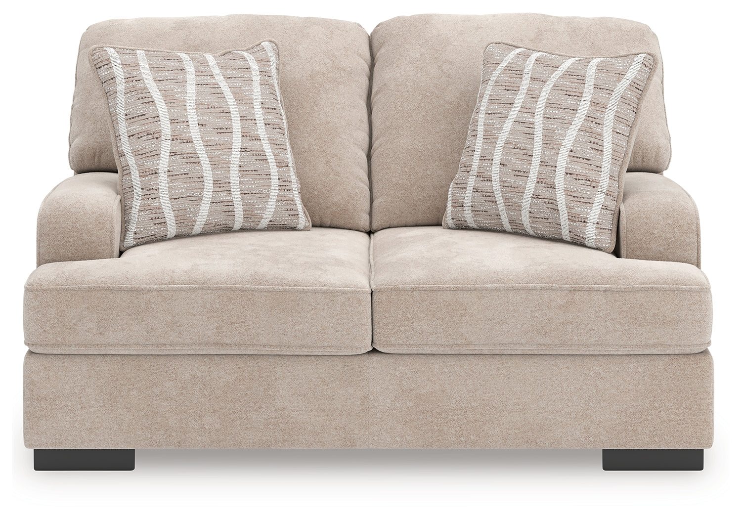 High Profile Loveseat head-on front view