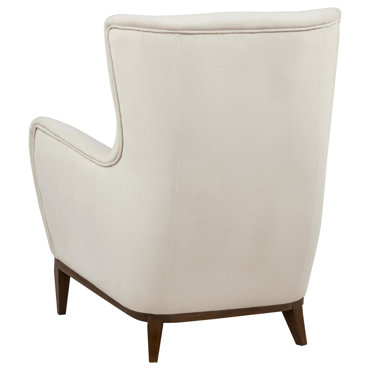 Catala Ivory and Coffee Upholstered High Back Accent Chair — product image 6