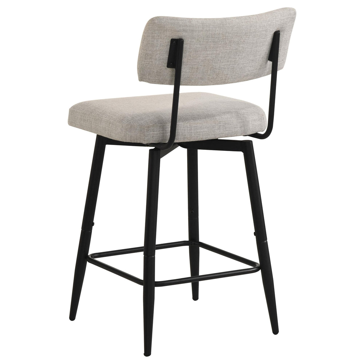 Levine Cream Fabric Upholstered Swivel Counter Chair Set of 2 — product image 6