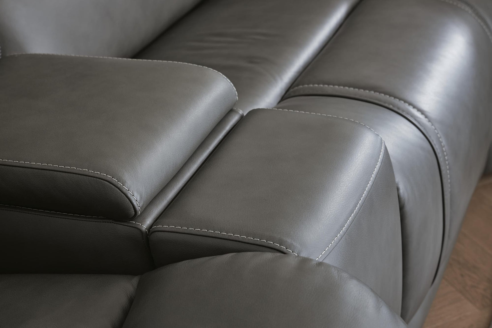 5Z - Pittson Anchor Leather 6-Piece Power Reclining Sectional view 5