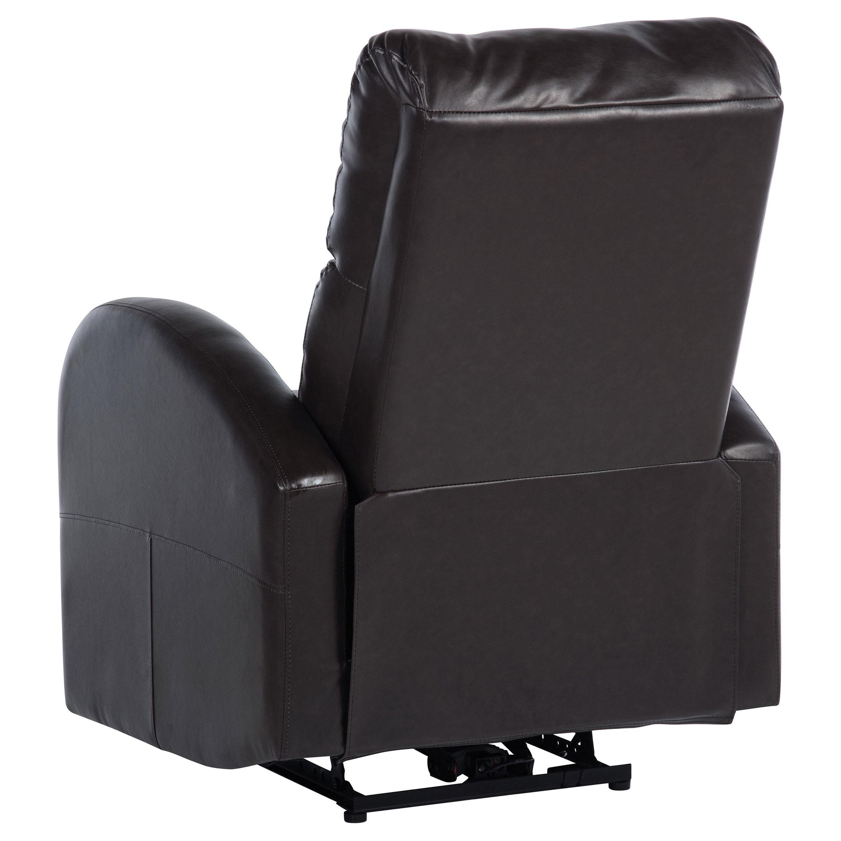 Close-up of plush foam cushioning on seat