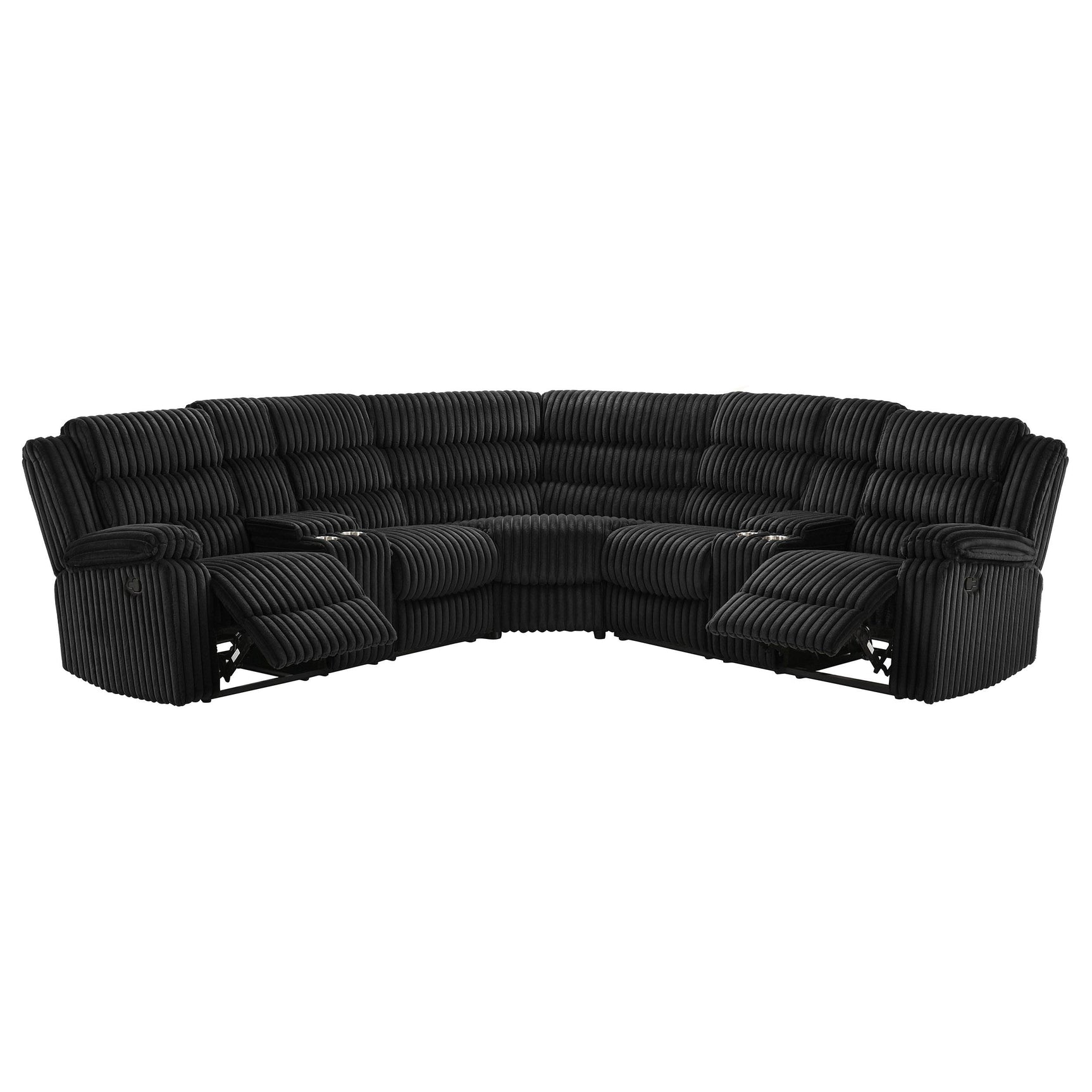 Side profile of Atkinson reclining sectional sofa