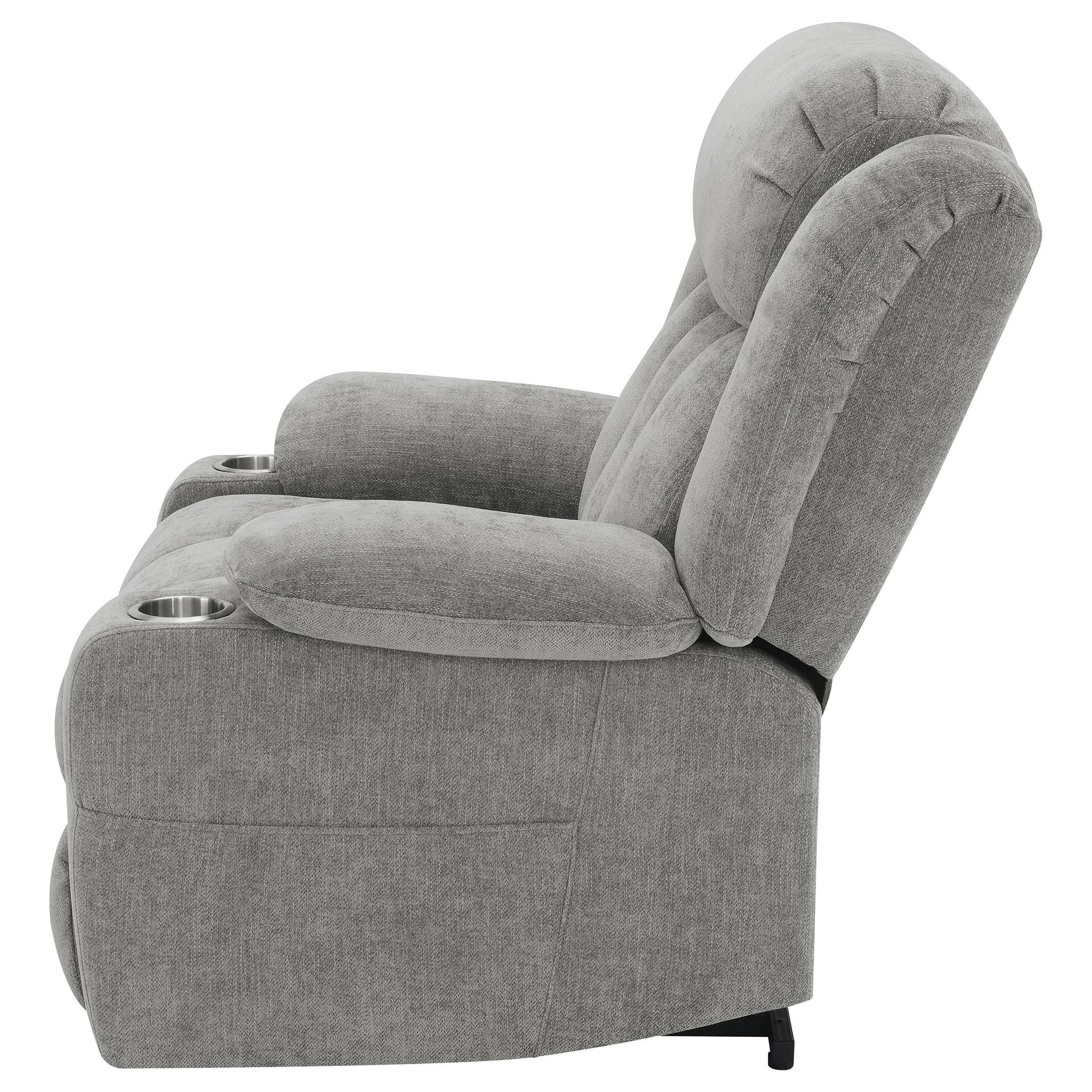 Top view showing seat width and depth