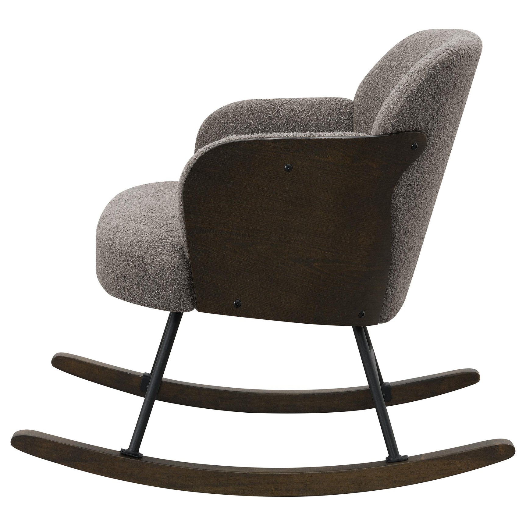 Foam padded seat of Paige Boucle rocking chair