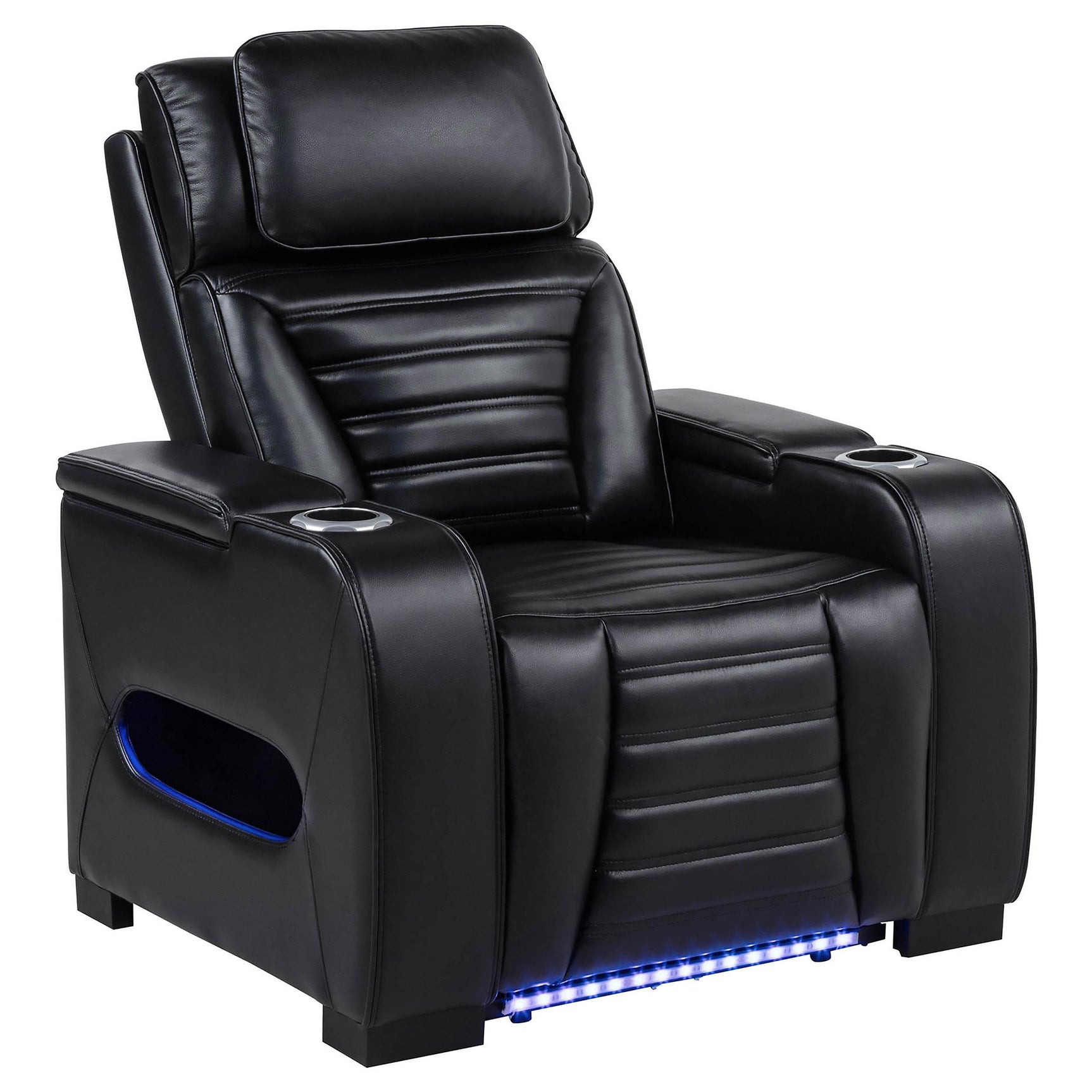 Zuma recliner USB and control panel close-up