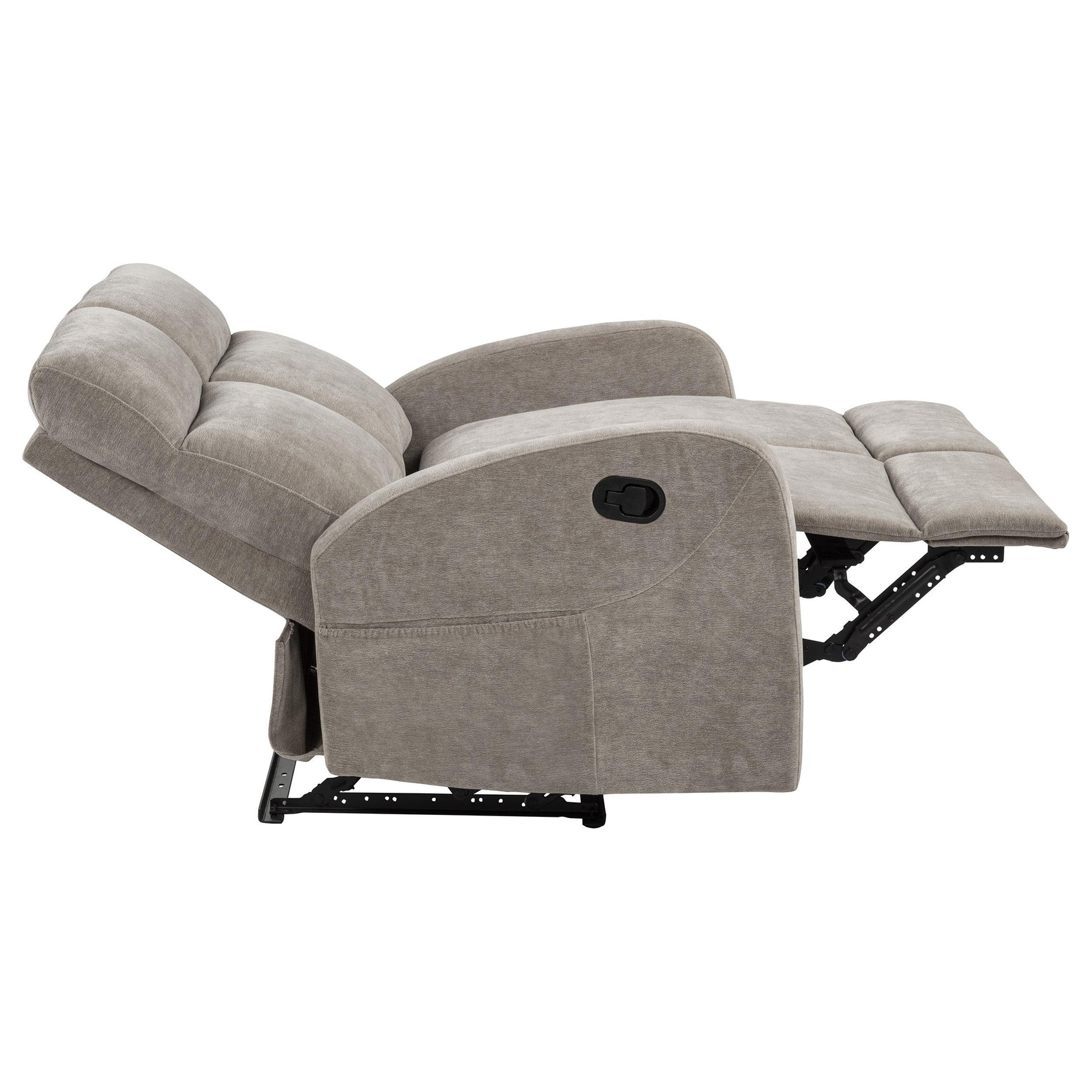 Attached seat and back cushions on Hamilton loveseat