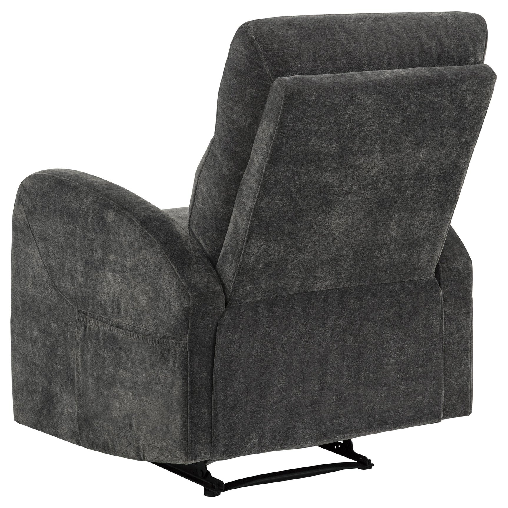 Close-up of pillow arm on reclining sofa
