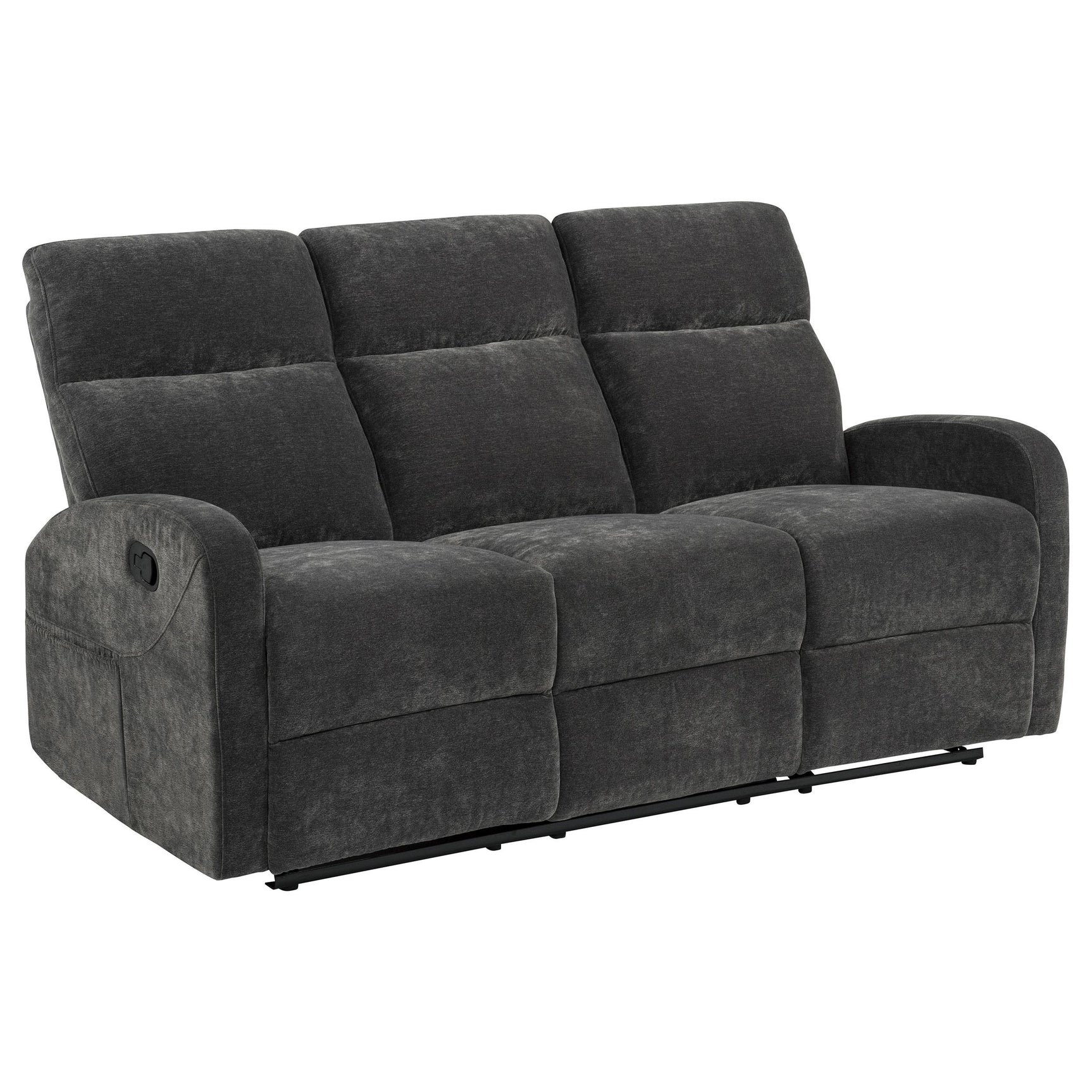 View of segmented back cushions on Hamilton sofa