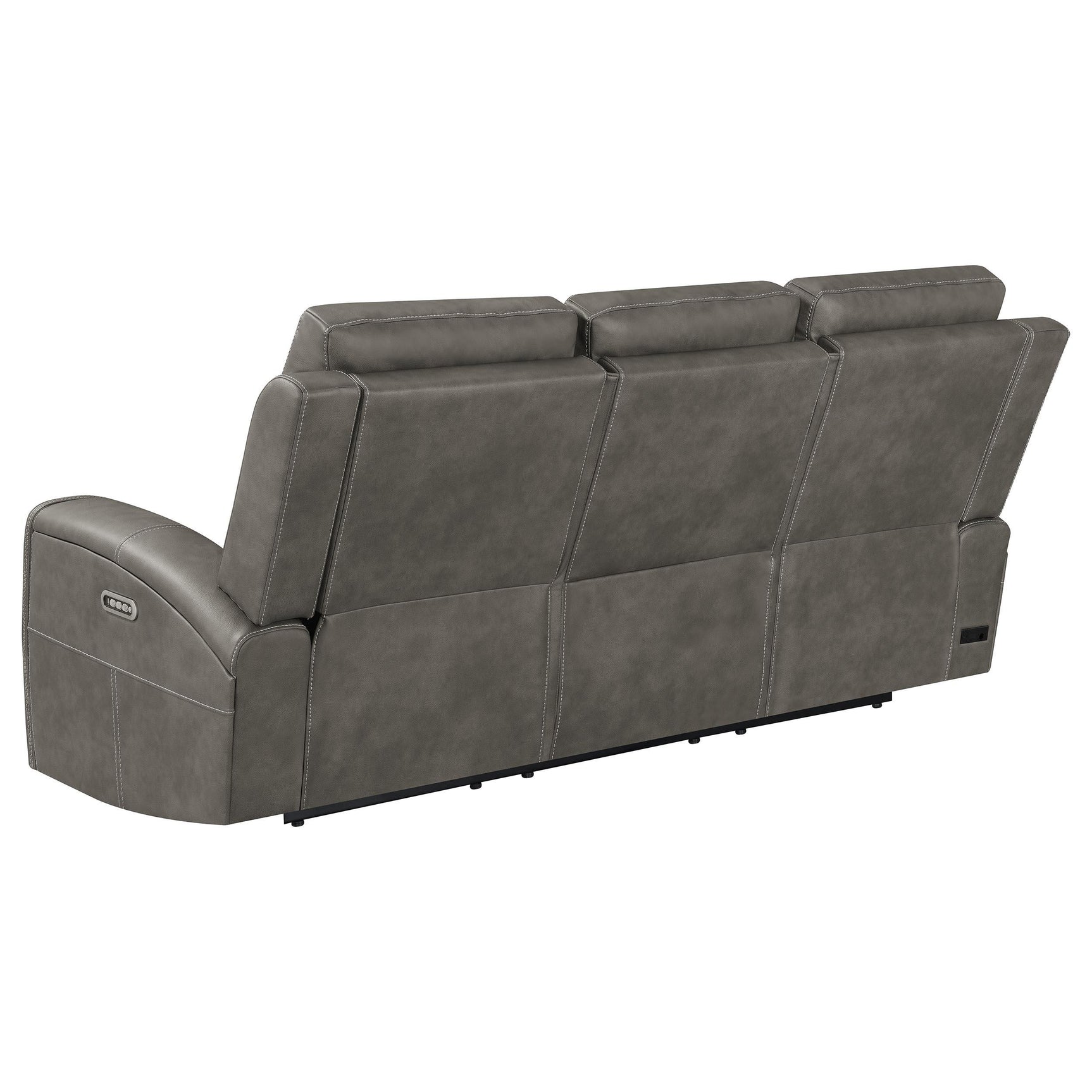Rear-mounted power access panel for emergency battery feature