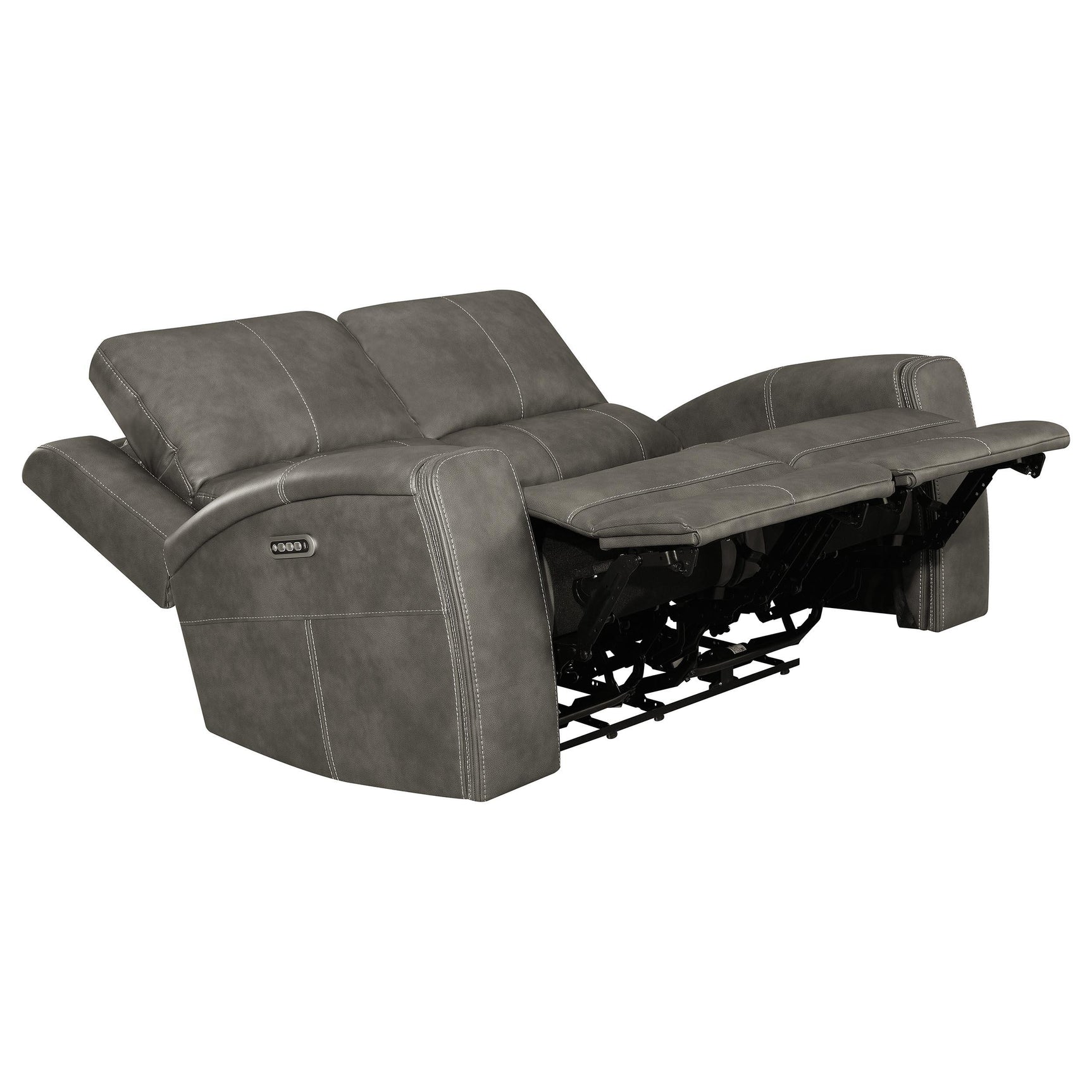 Full view of the sofa set in living room setting