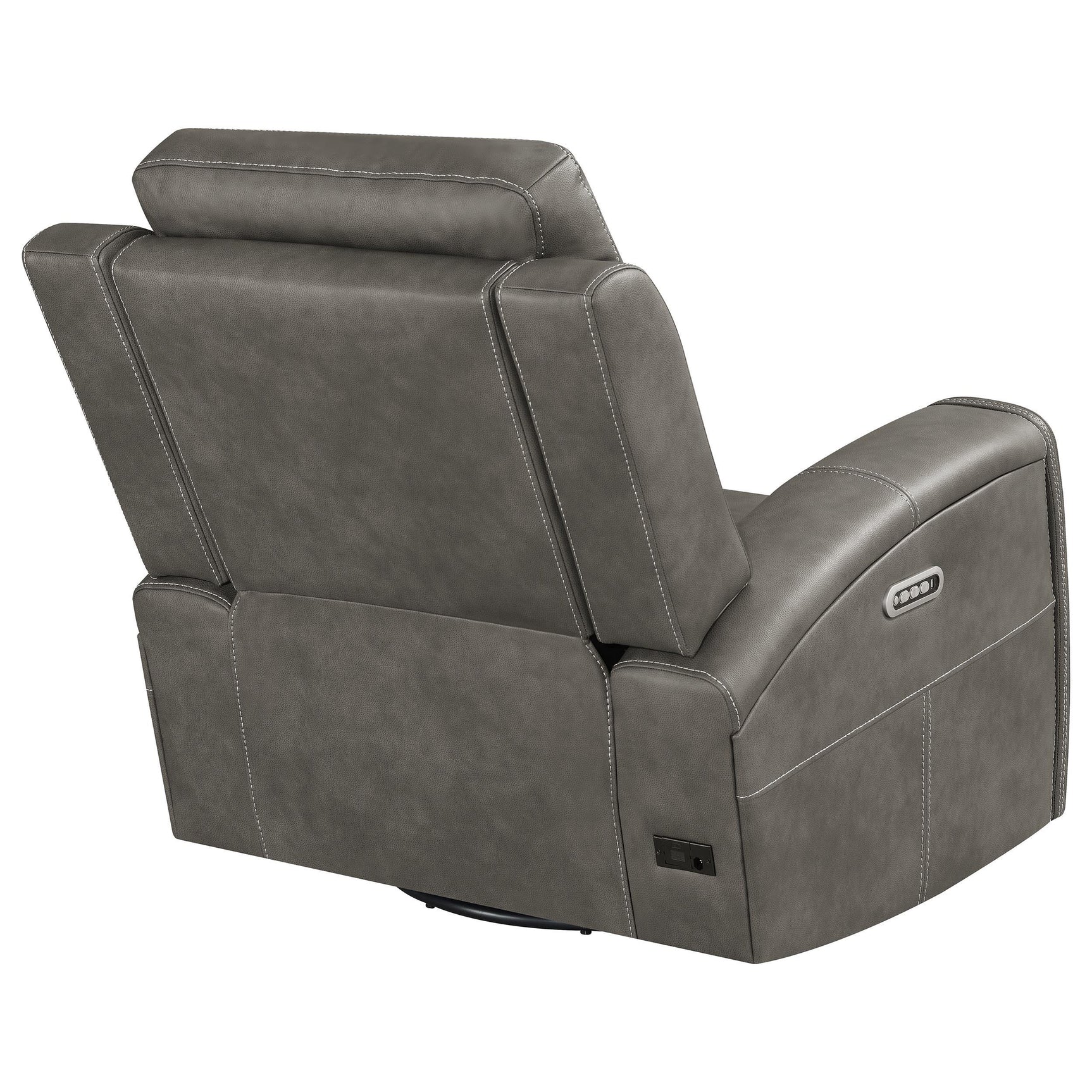 Hidden cup holders in recliner arm