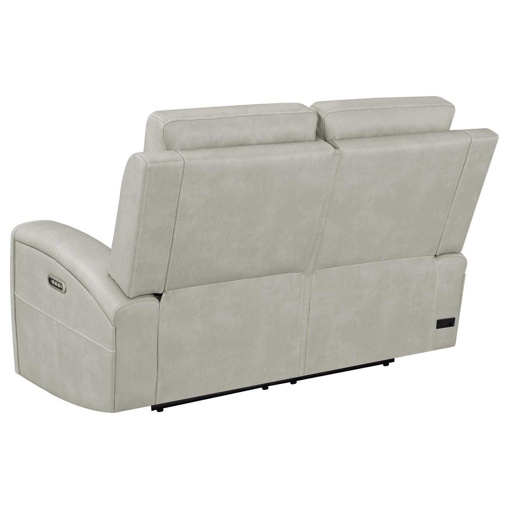 Hidden cup holder in sofa armrest