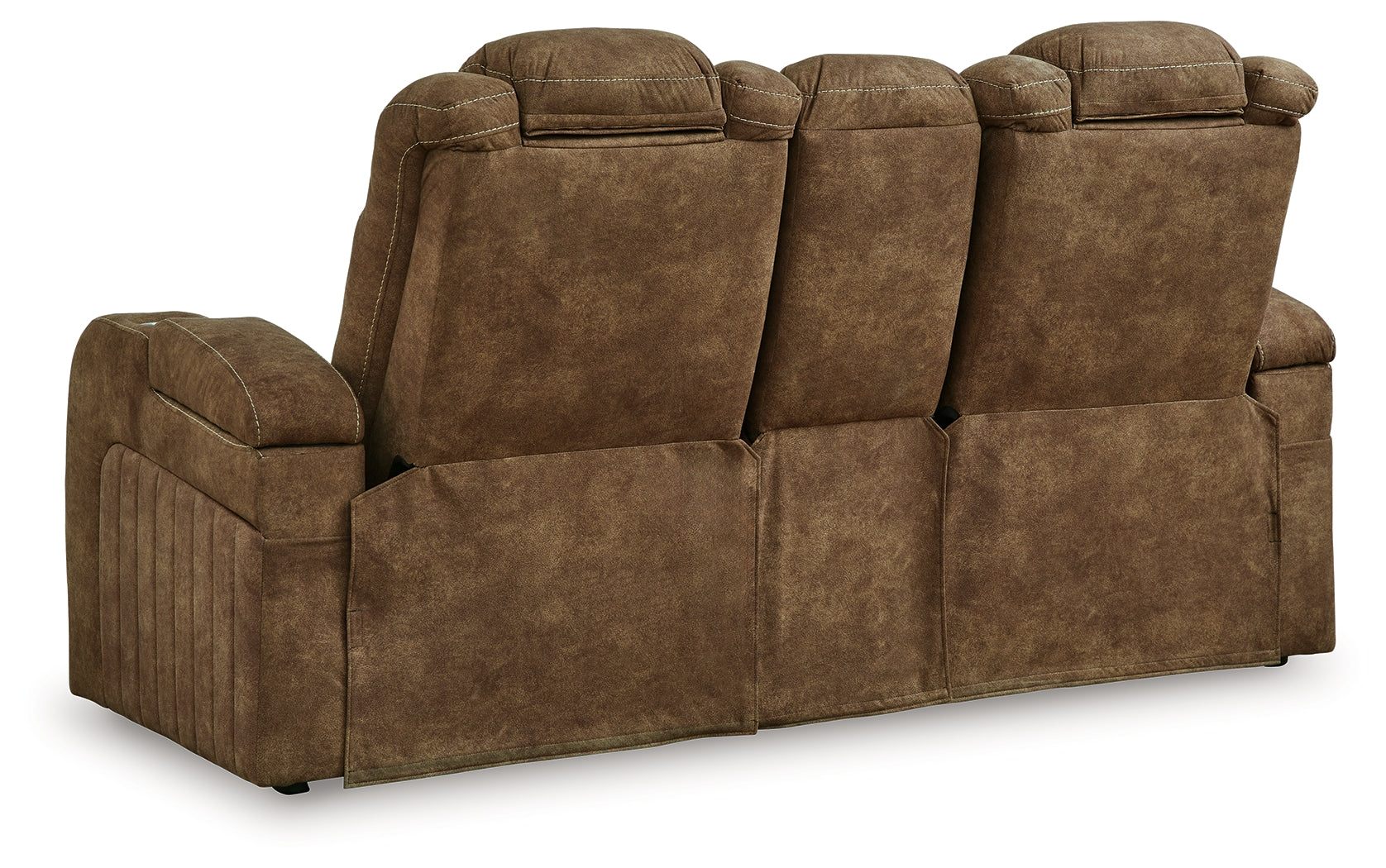 Wolfridge Brindle Loveseat leg and base detail