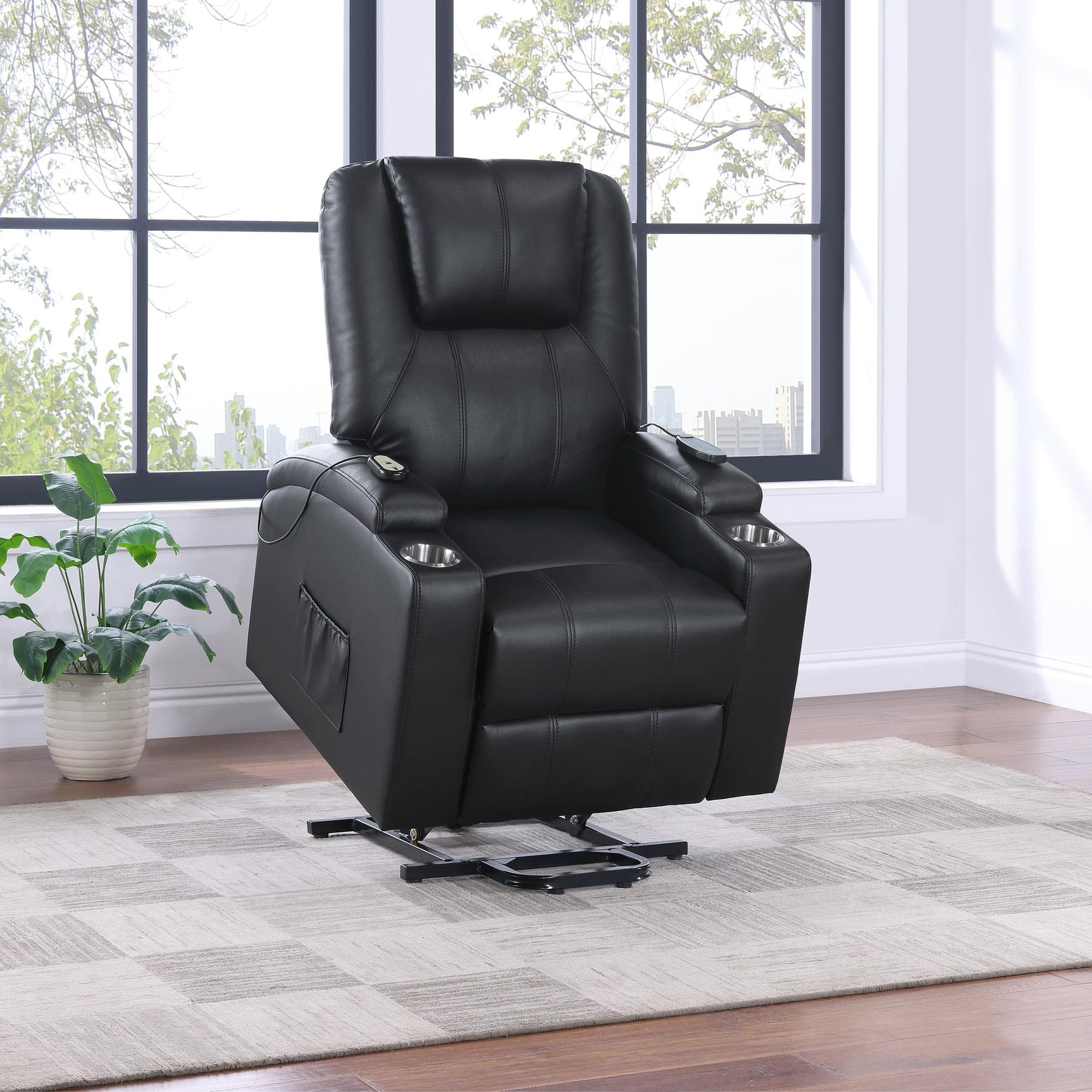 Armstrong recliner showing power lift mechanism