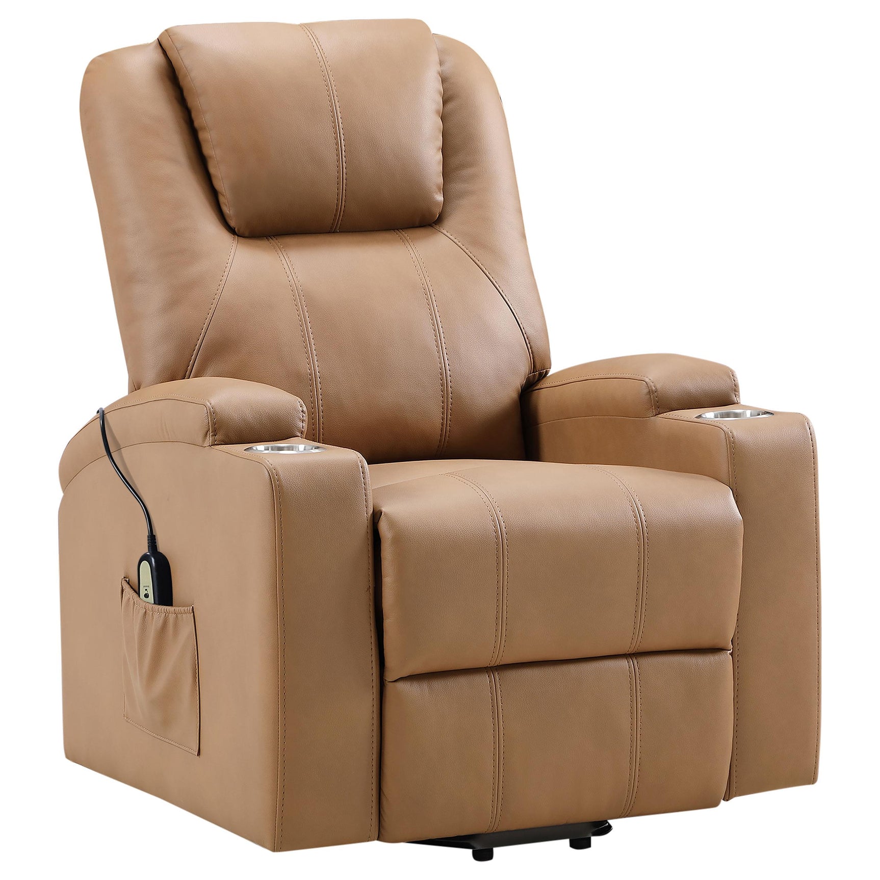 Massage controls on the Armstrong power lift recliner