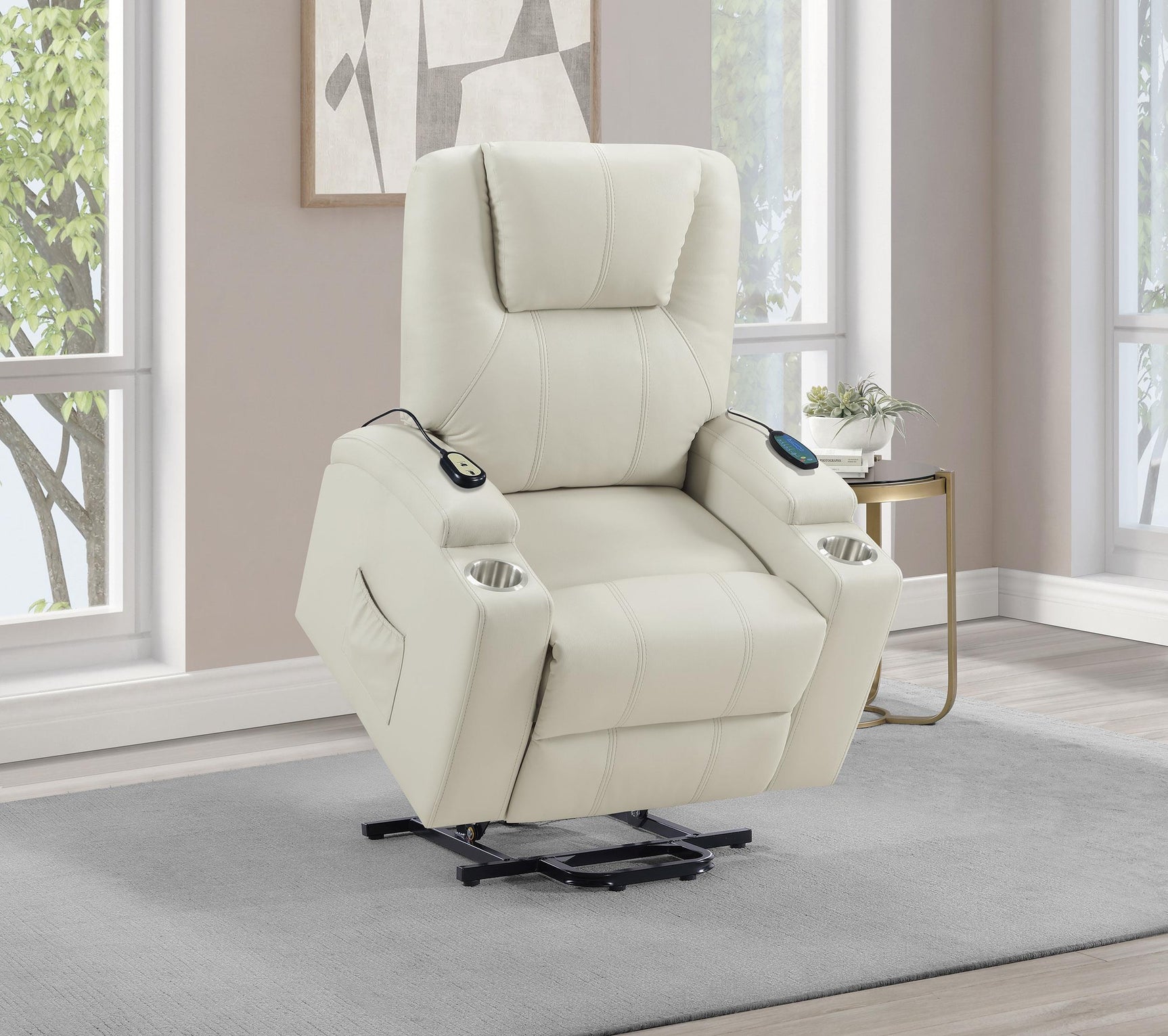 Armstrong Recliner cup holder detail