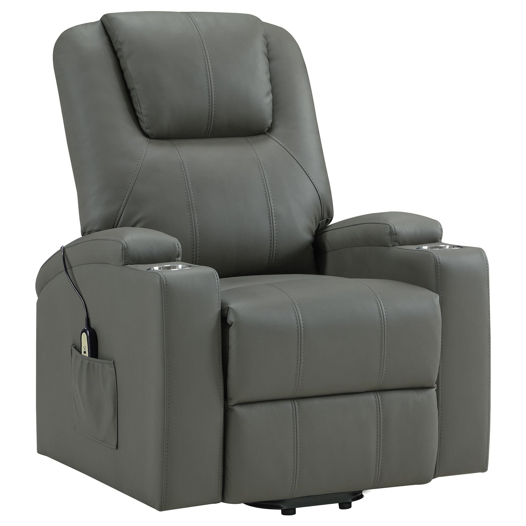 Recliner massage and heat function remote control display