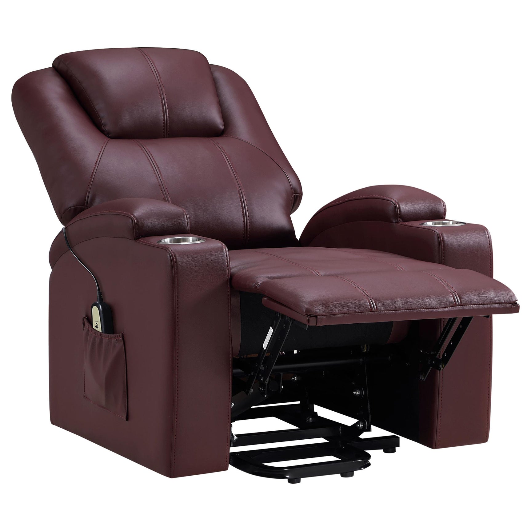 Power lift mechanism detail on recliner