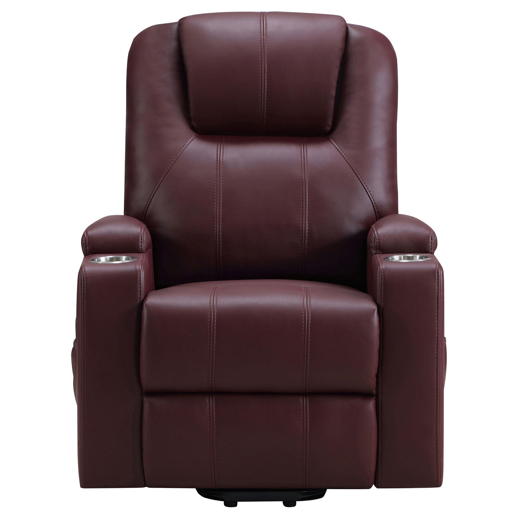Massage control panel on Armstrong recliner armrest