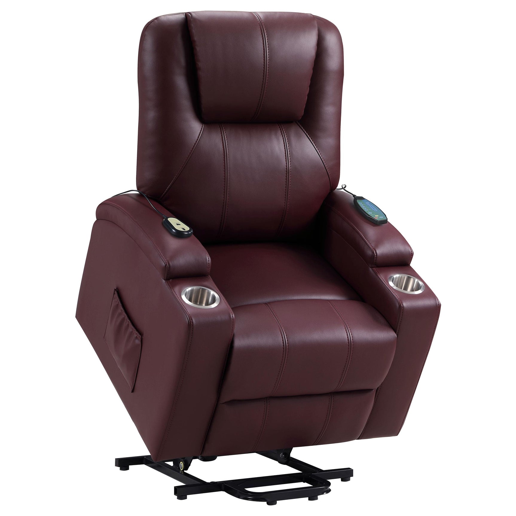 Recliner in partially reclined position
