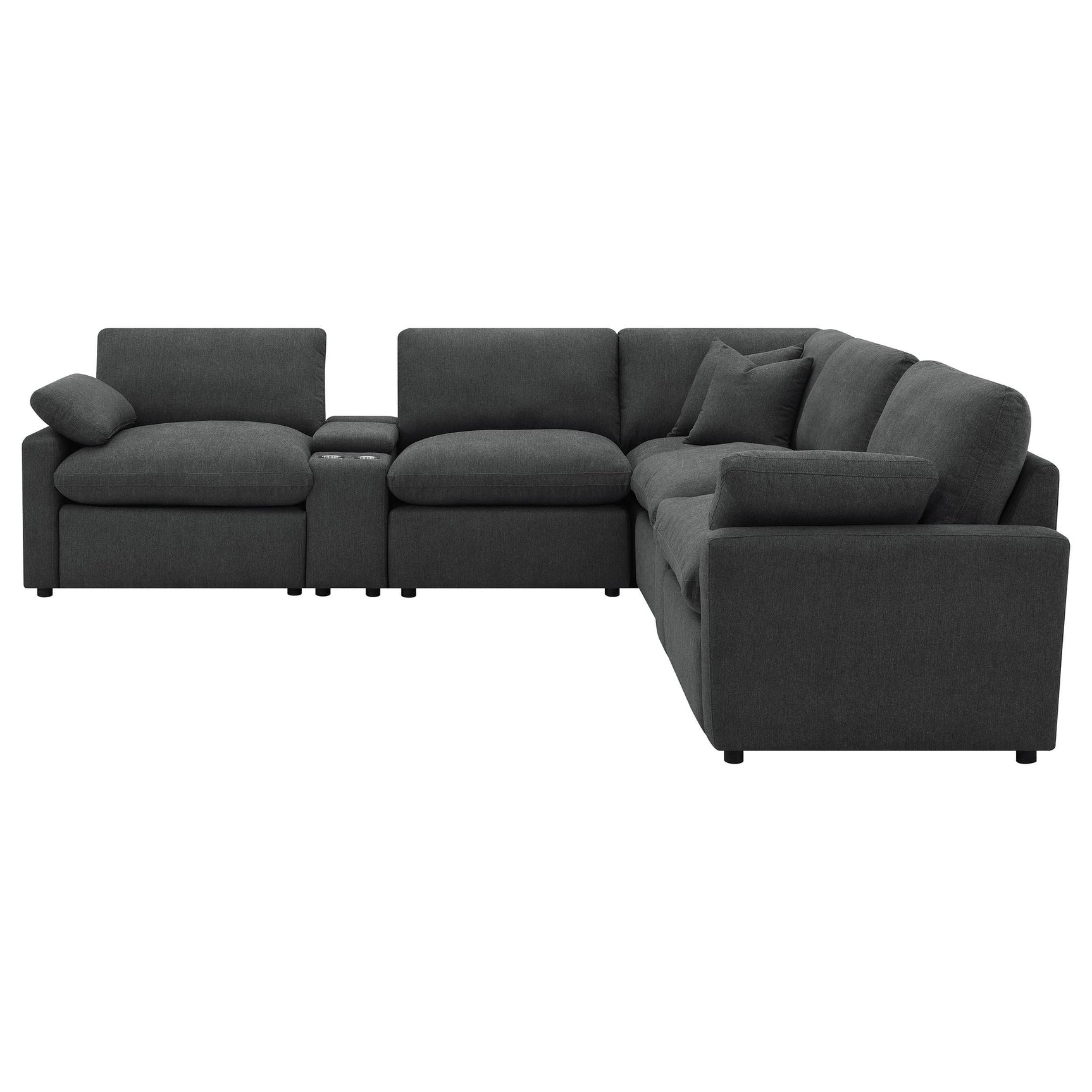 Collins sectional reclining portion showing wall-hugger mechanism