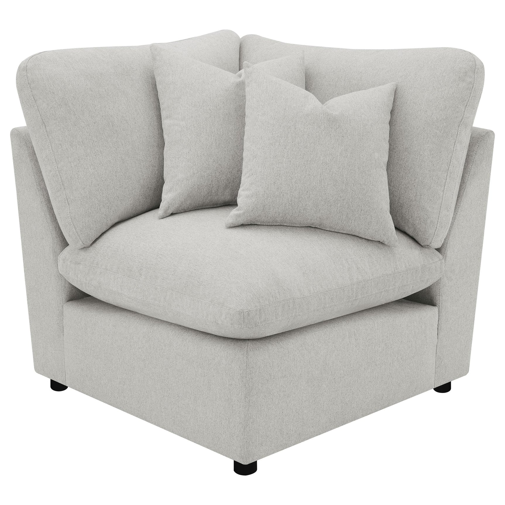 Collins 5-Piece Modular Power Reclining Sectional Sofa in grey, front view