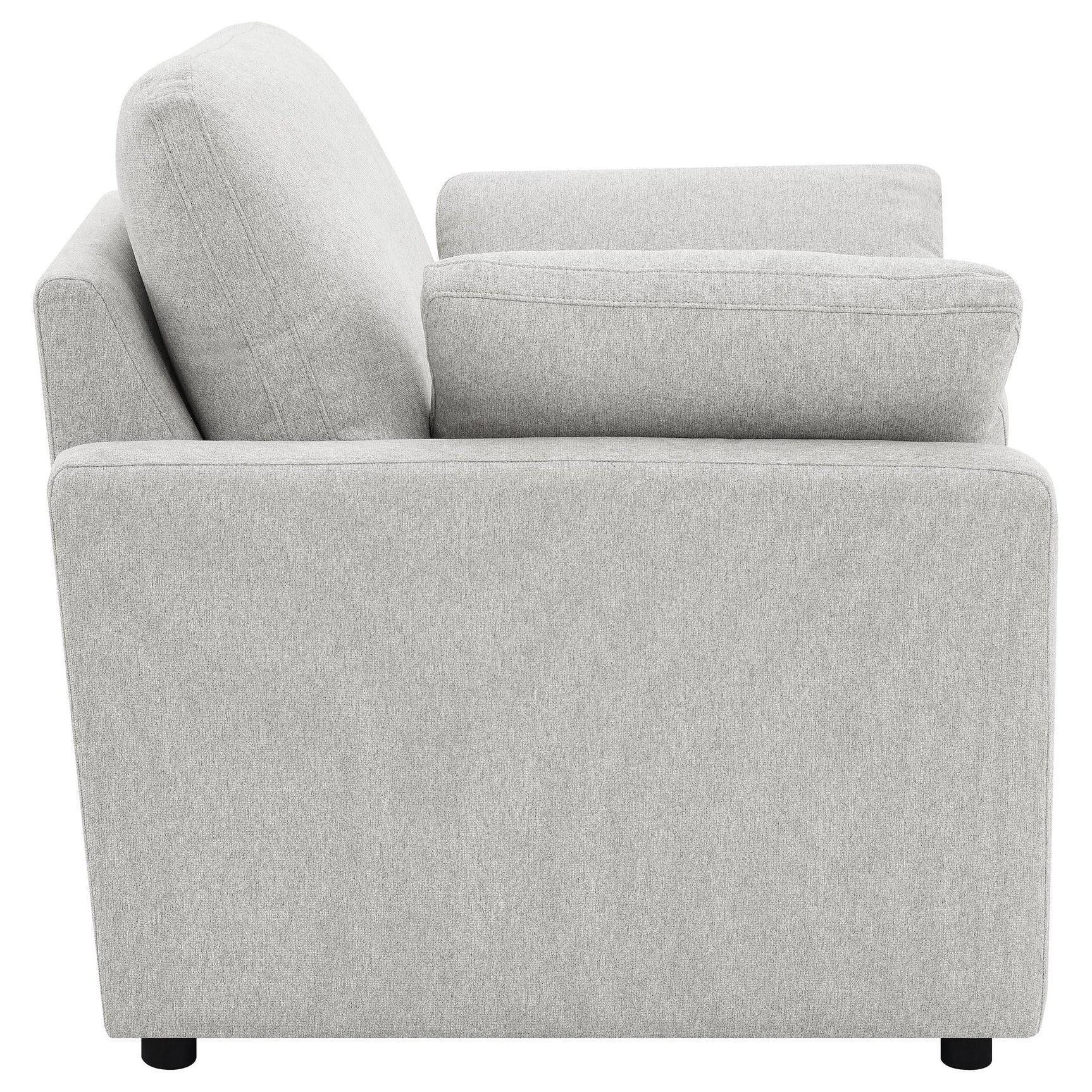 Seat cushion texture and stitching