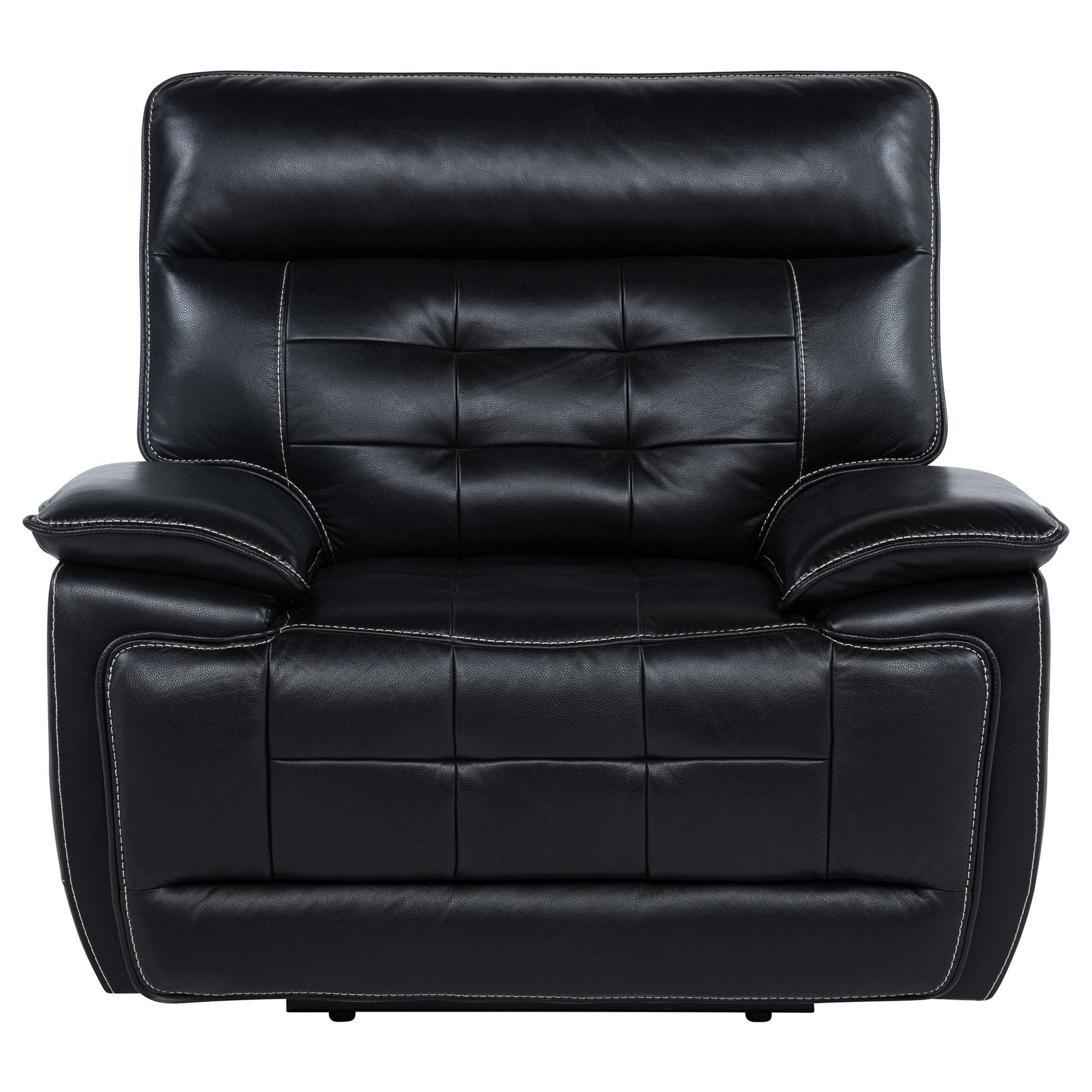 Back view of Hewitt leather recliner chair