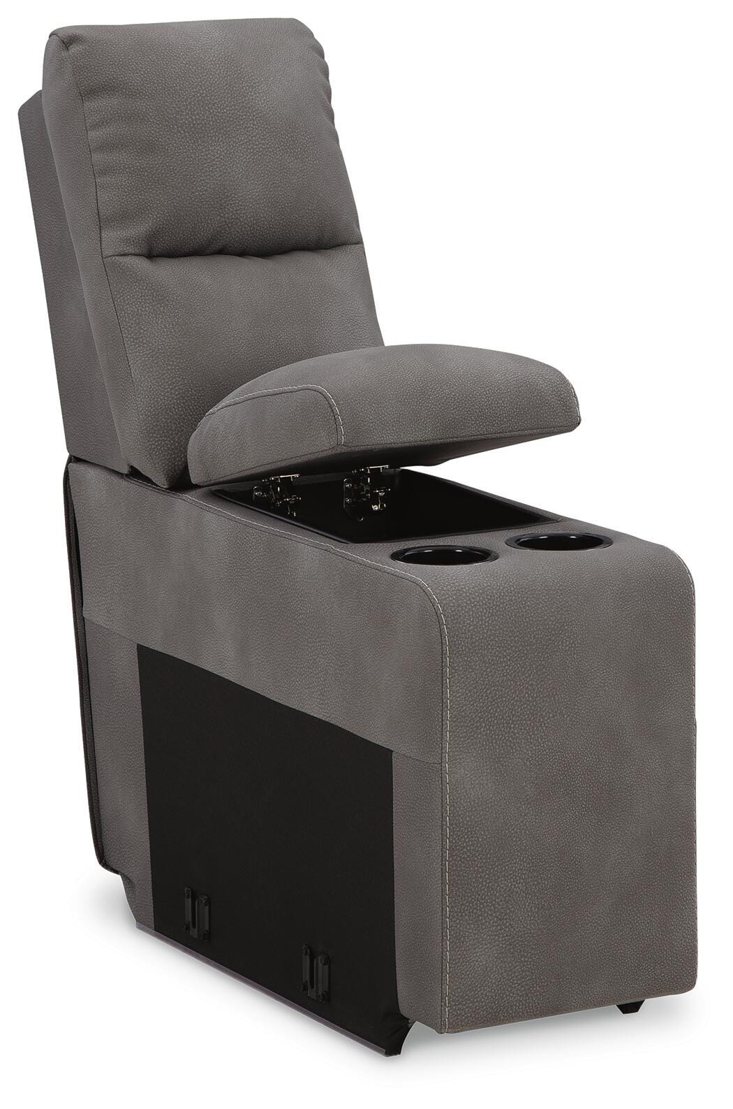 Next-Gen Durapella Slate Microfiber 5-Piece Power Reclining Sectional - image 9