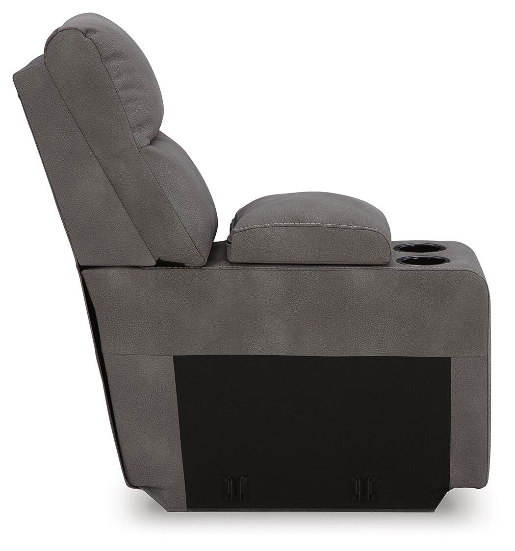 Next-Gen Durapella Slate Microfiber 5-Piece Power Reclining Sectional - image 10