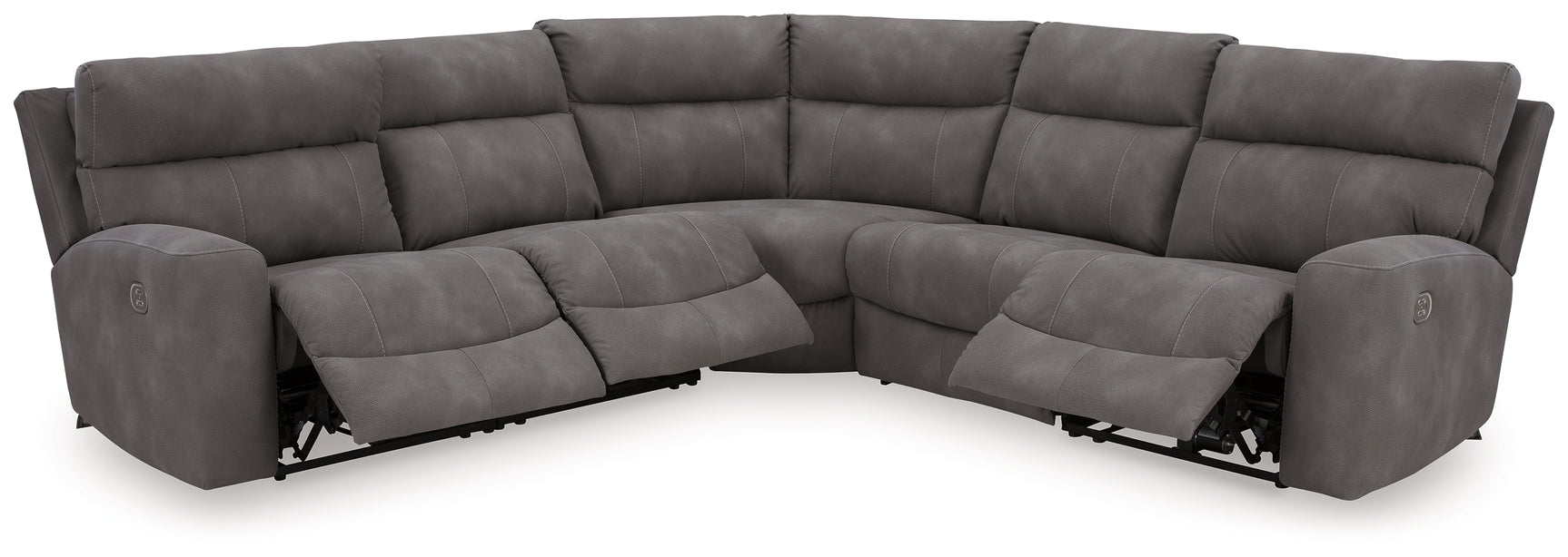 Next-Gen Durapella Slate 5-Piece Sectional rear view
